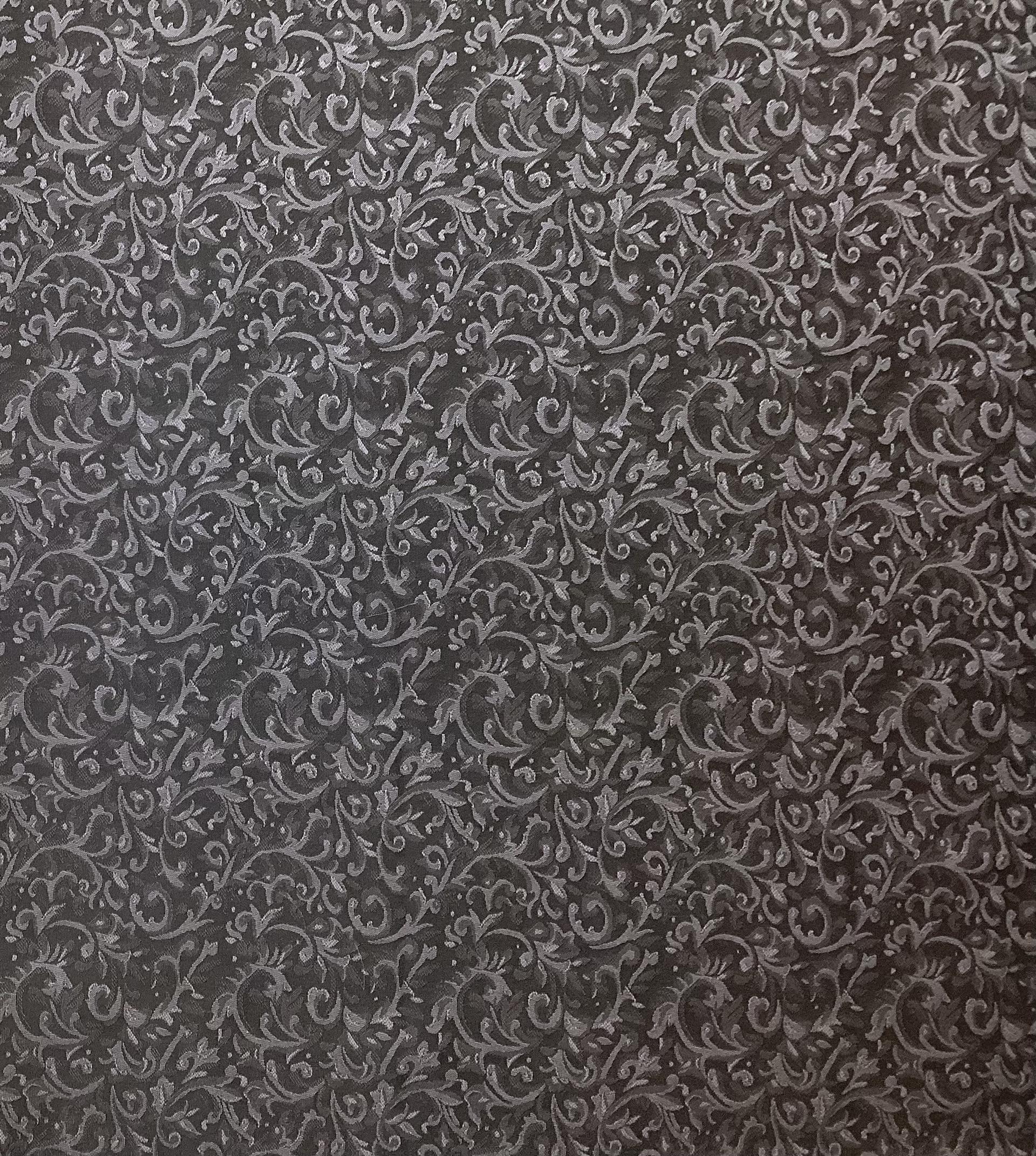 Made in Italy 55% Polyester 45% Wool Jacquard In Dark Navy & Dark Grey