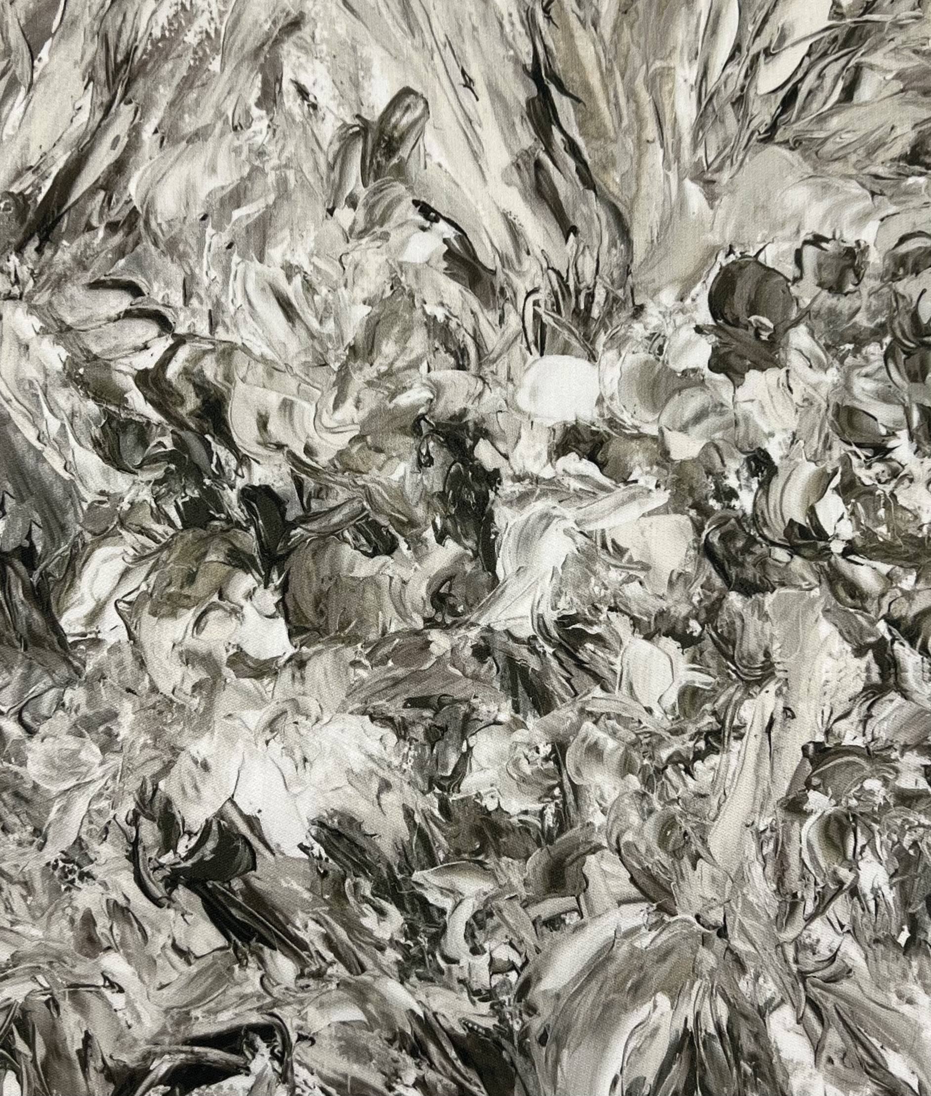 Printed Couture Gazar in Grey & Taupe