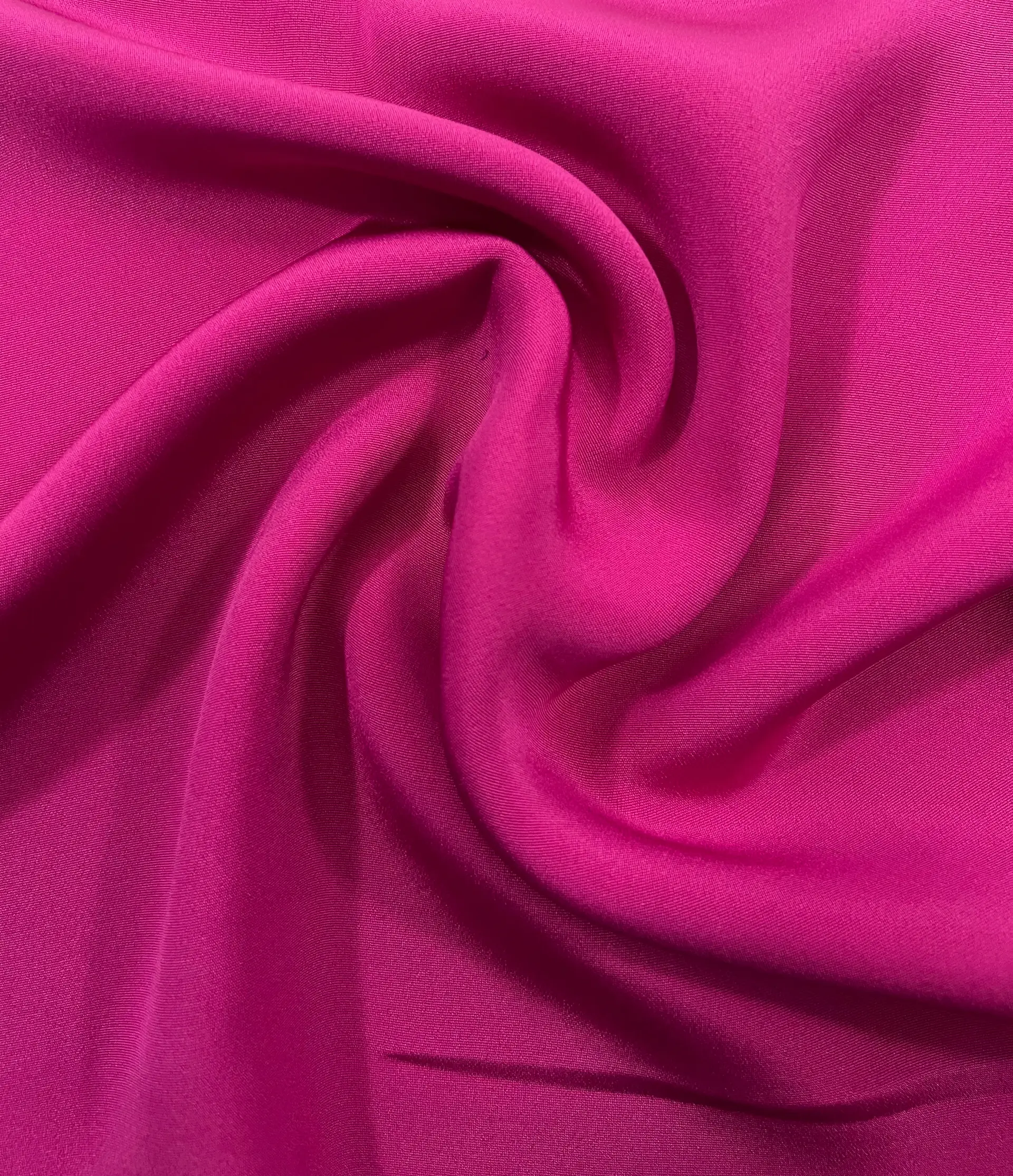 100% 4 Ply Silk Crepe in Flamingo Pink