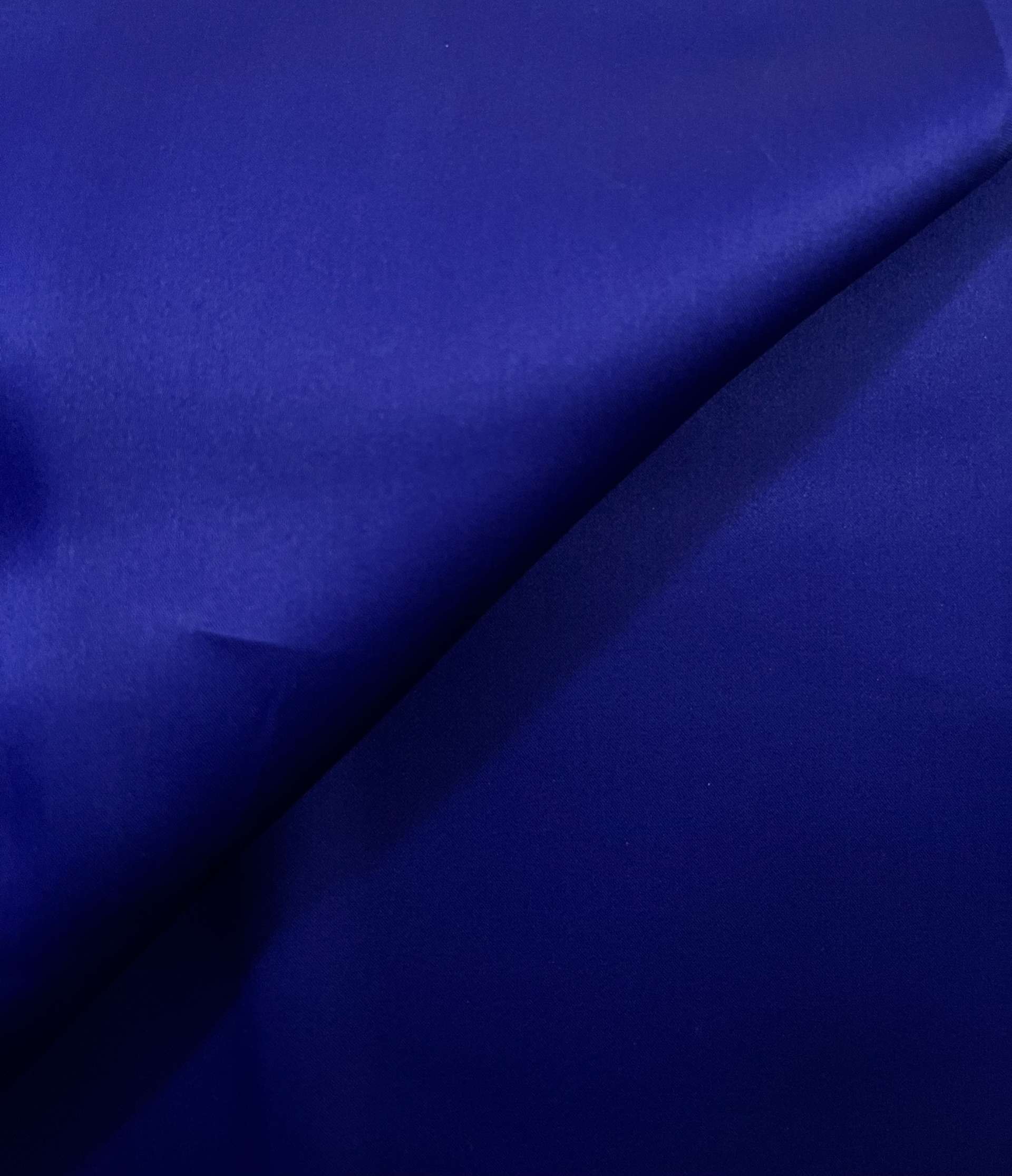 Pure Silk Satin Organza in Deep Purple Blue