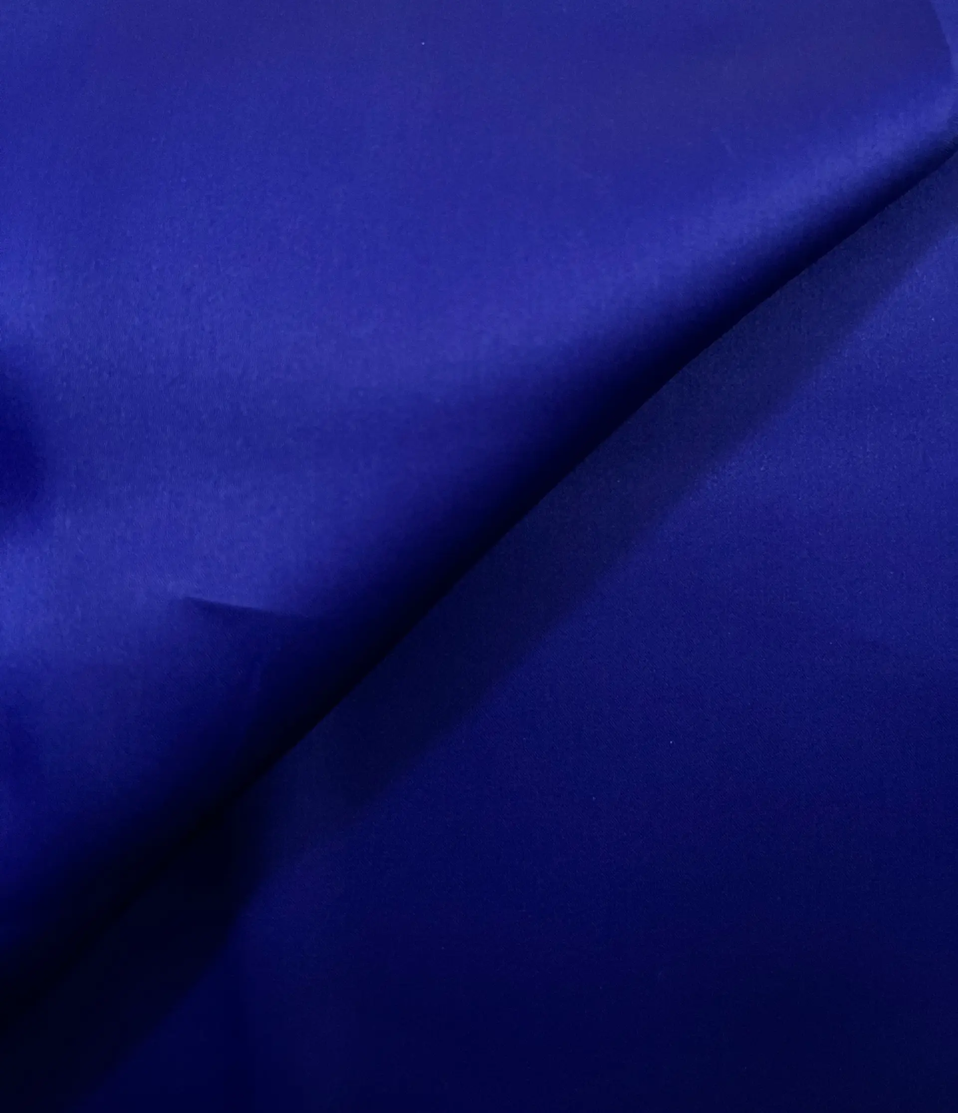 Pure Silk Satin Organza in Deep Purple Blue