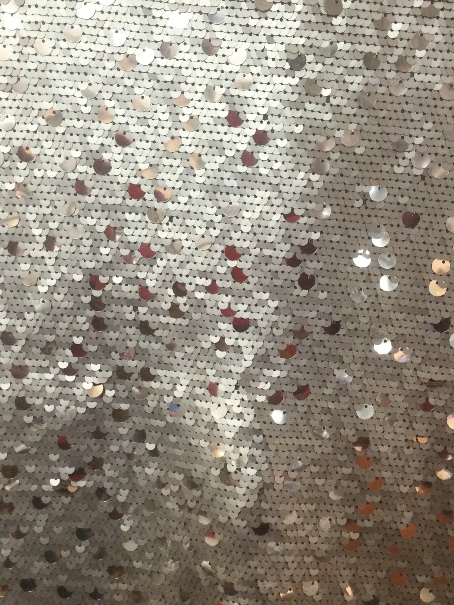 Mini Pailettes on Stretch Tulle in Gold