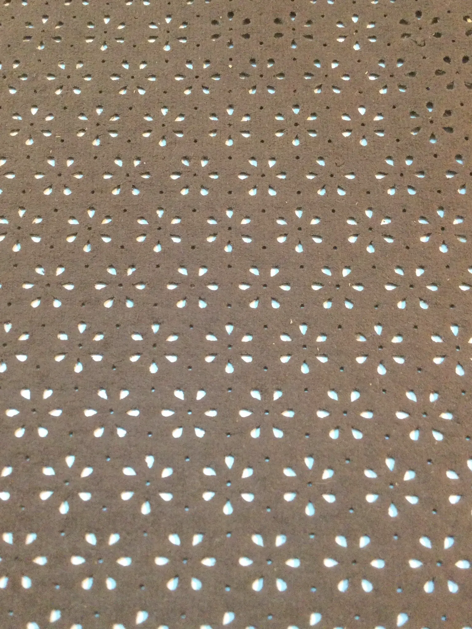 Polyester Suede Laser Cut in Chocolate