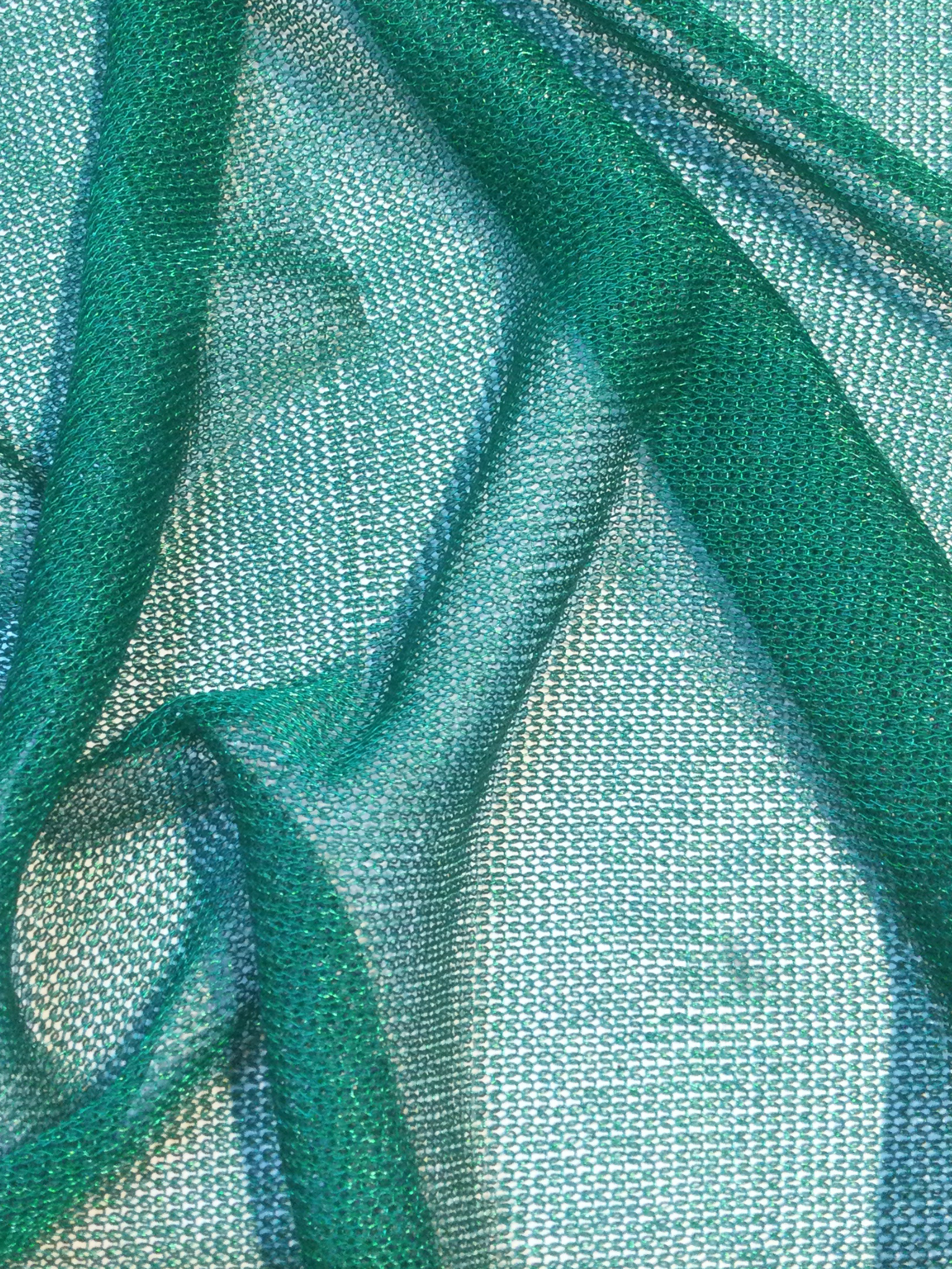 Made in Italy Metallic Chainmail Knit in Green