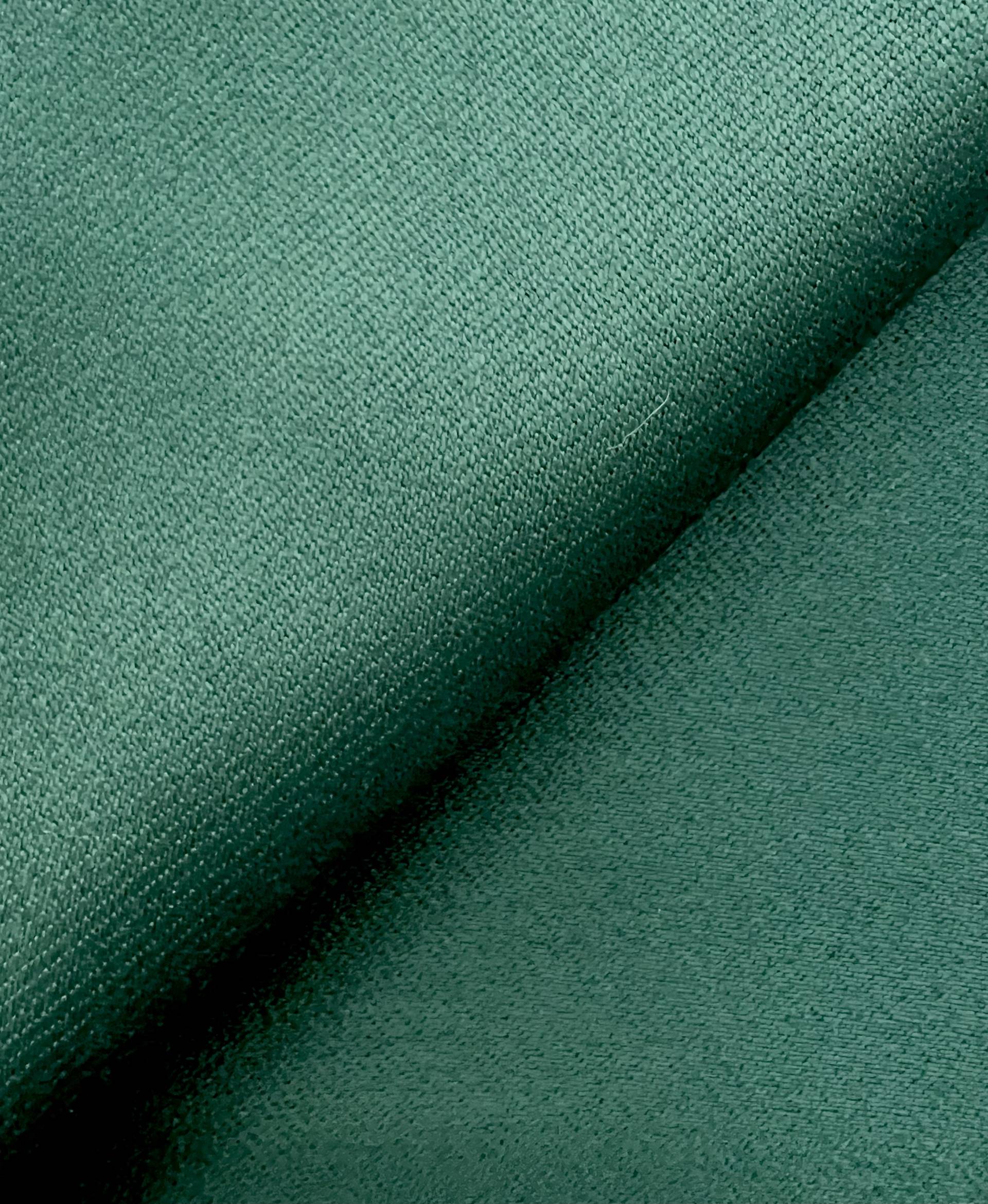Italian Wool Twill Satin Faille in Deep Jungle Green