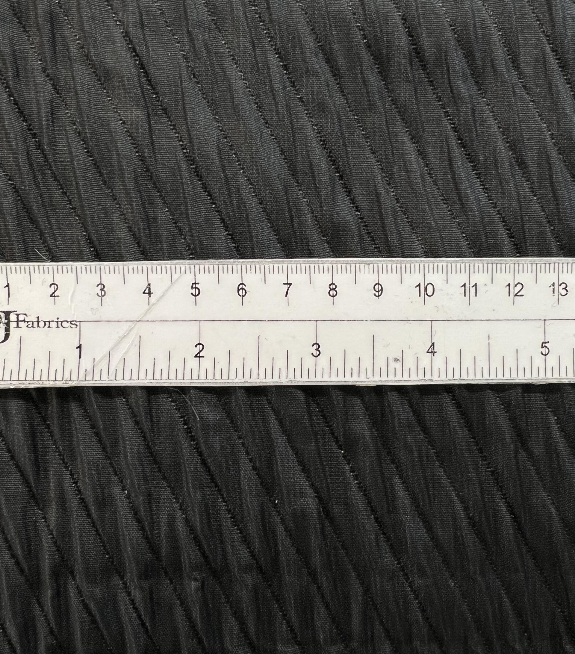 Black Matelasse Brocade