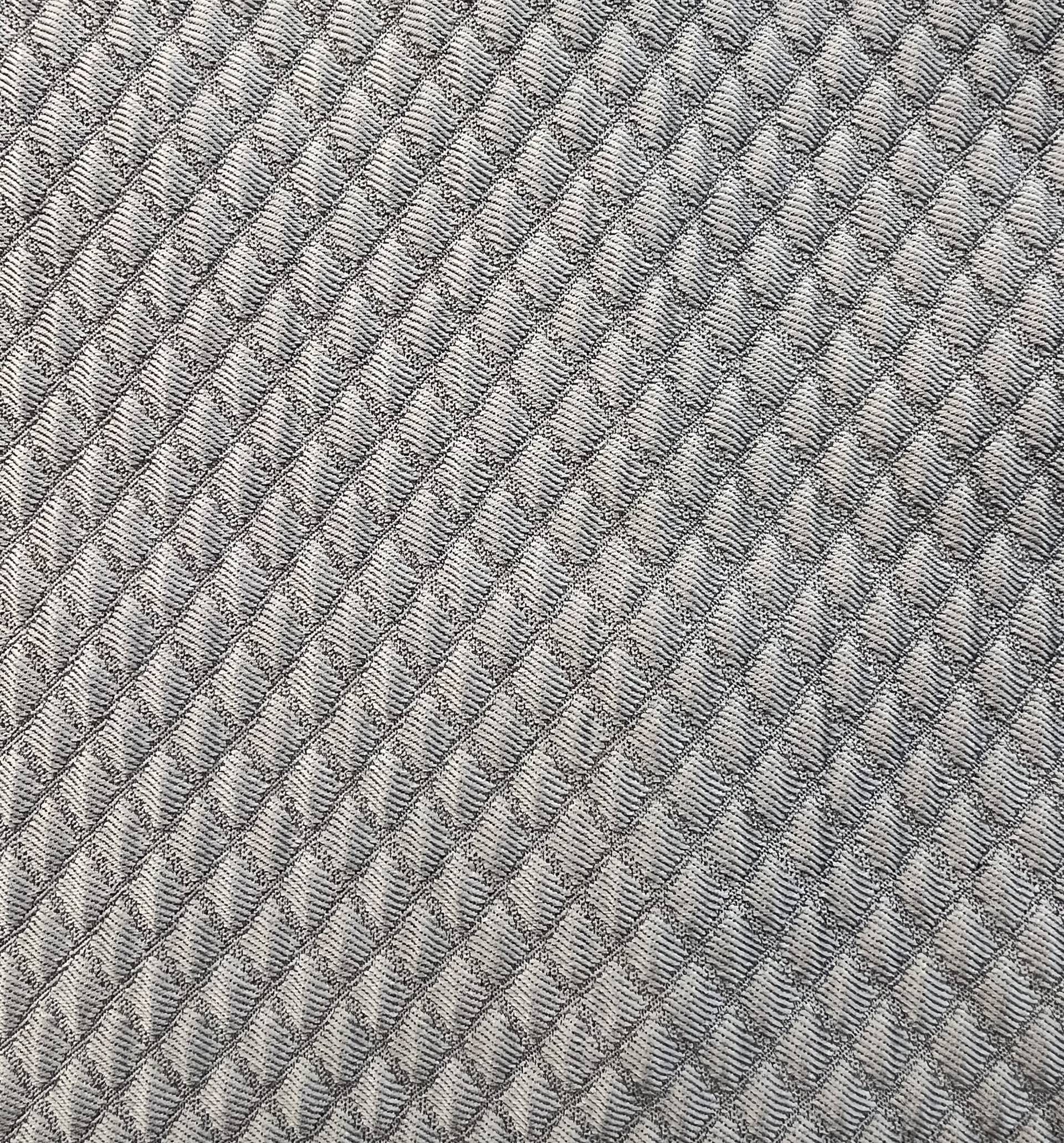 Polyester/Acetate Geometric Brocade in Gray