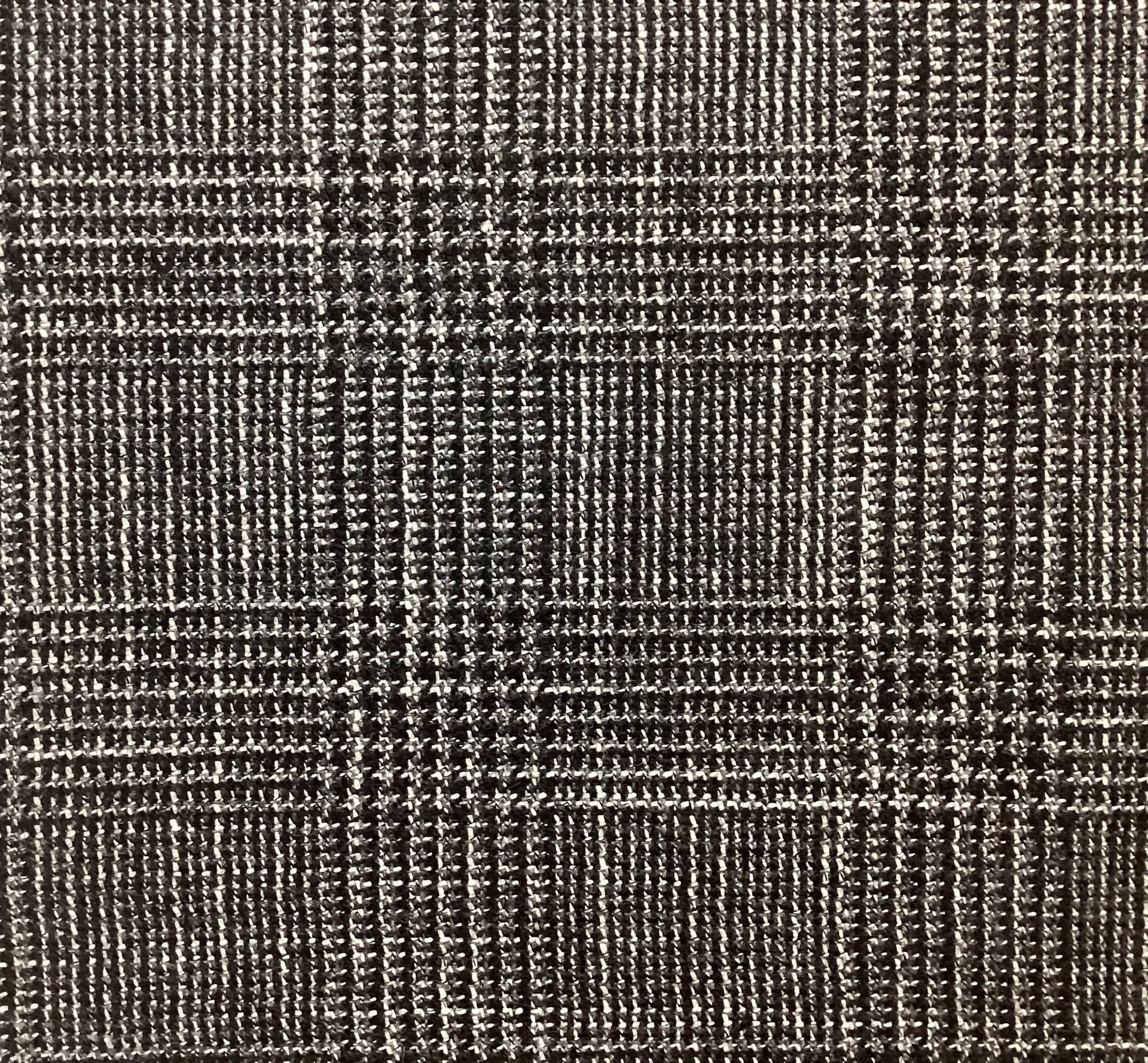 Made in Italy 60% Cashmere 40% Silk Plaid In Black & White