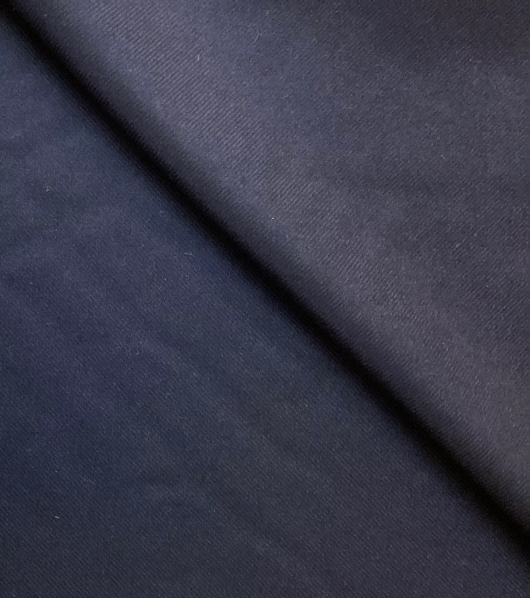 Italian Superfine Cashmere Twill Flannel in Navy