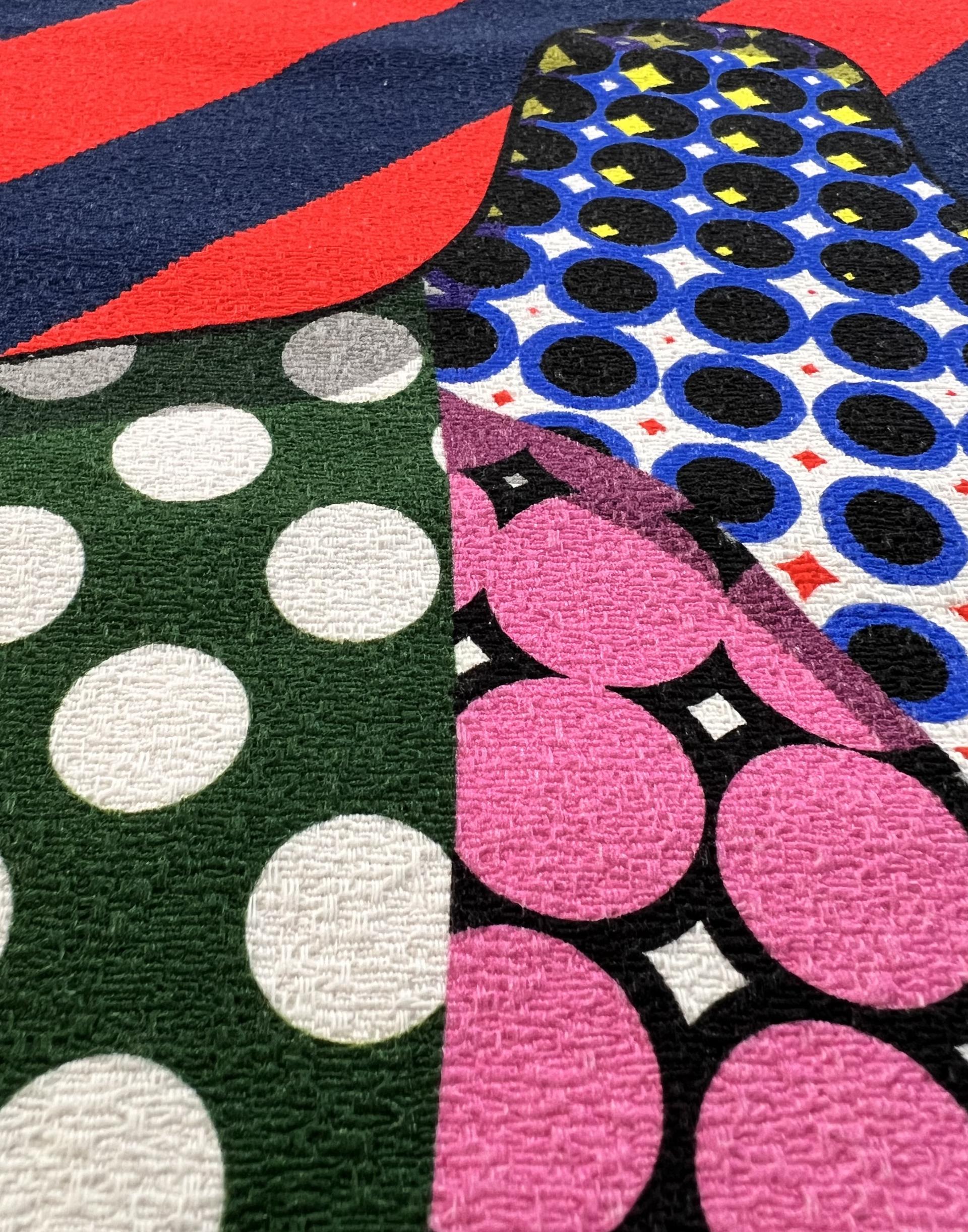 Heavy Textured Abstract Cotton