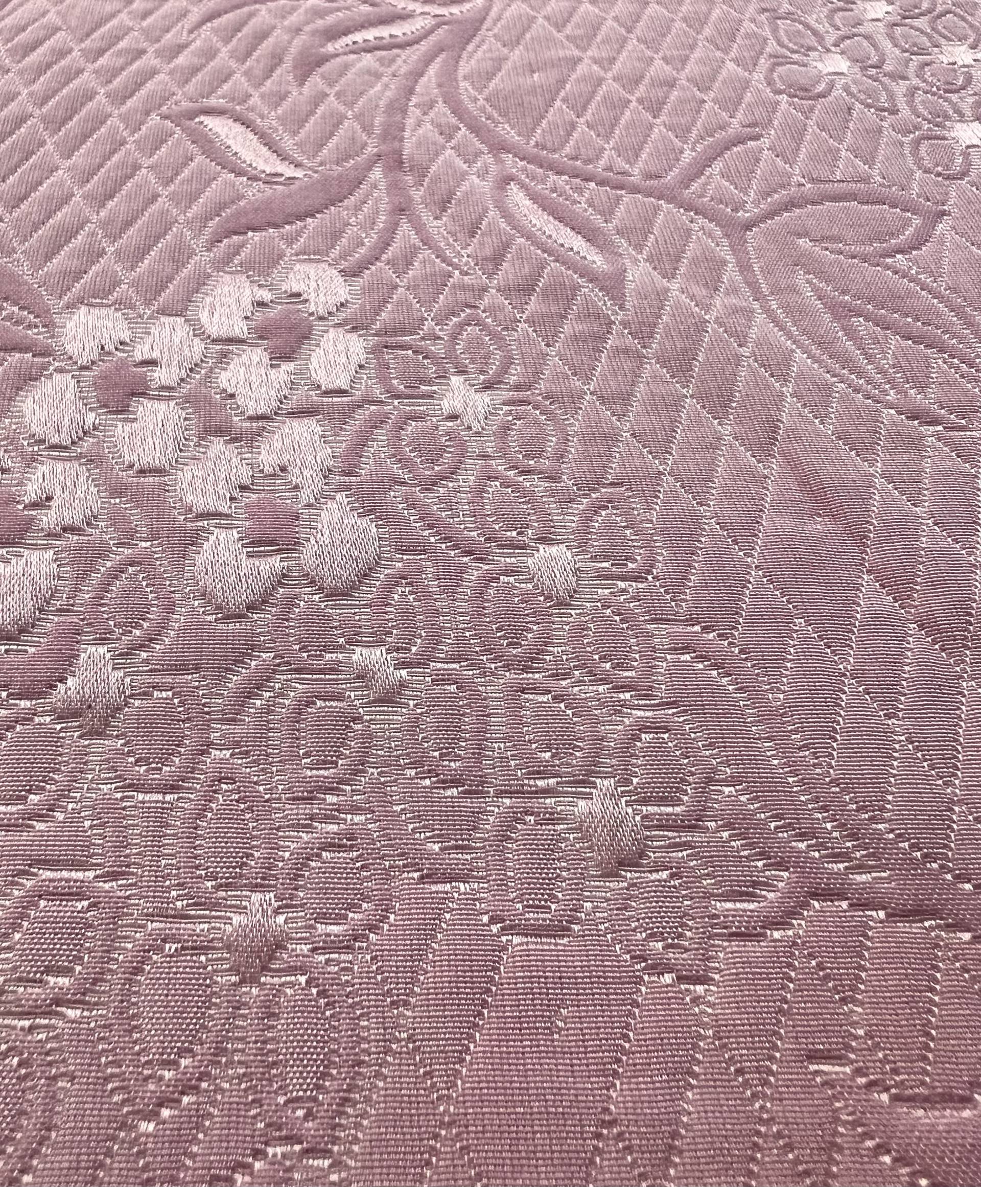 Silk & Viscose Brocade in Pink