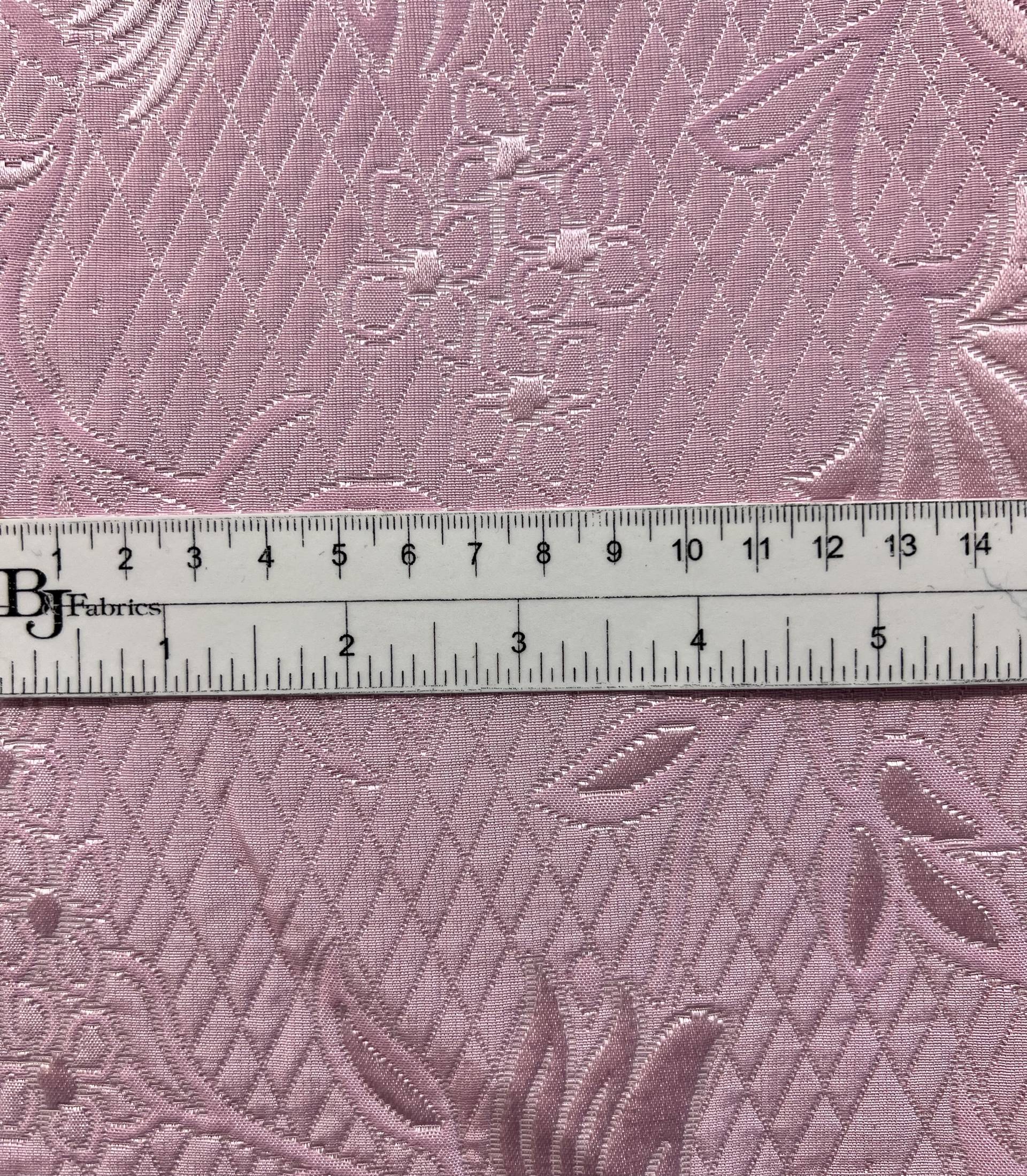 Silk & Viscose Brocade in Pink