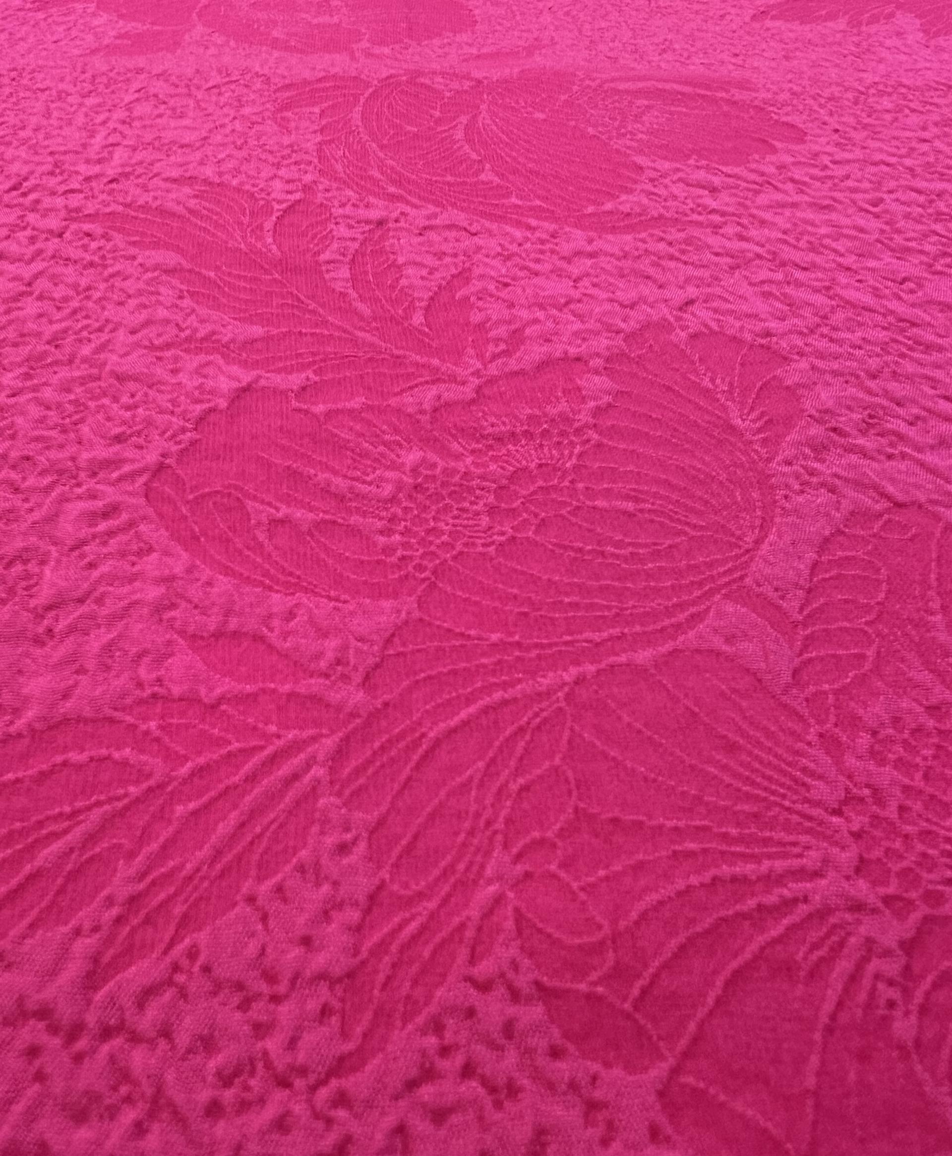 Silk Matelasse in Fuchsia