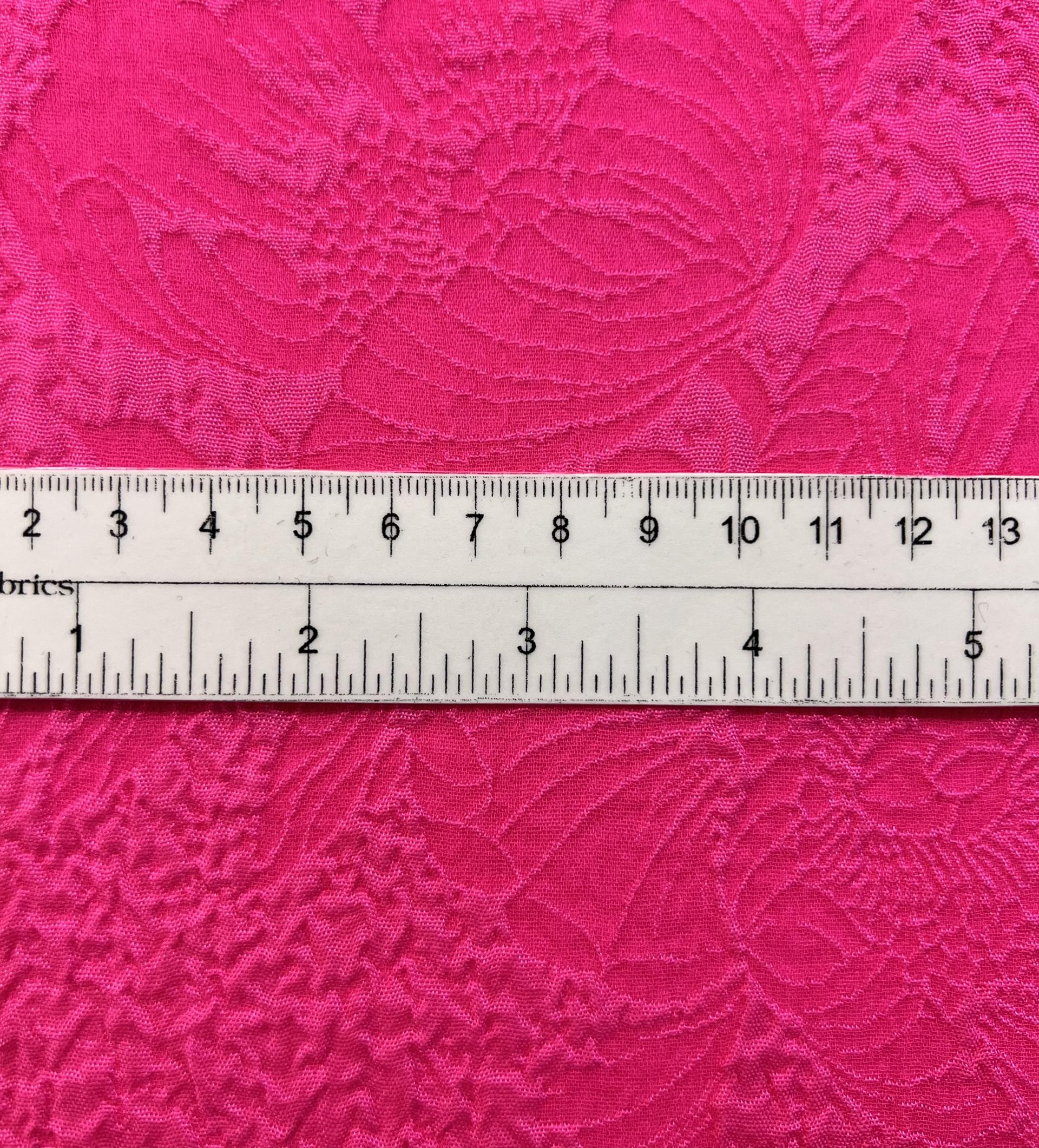 Silk Matelasse in Fuchsia