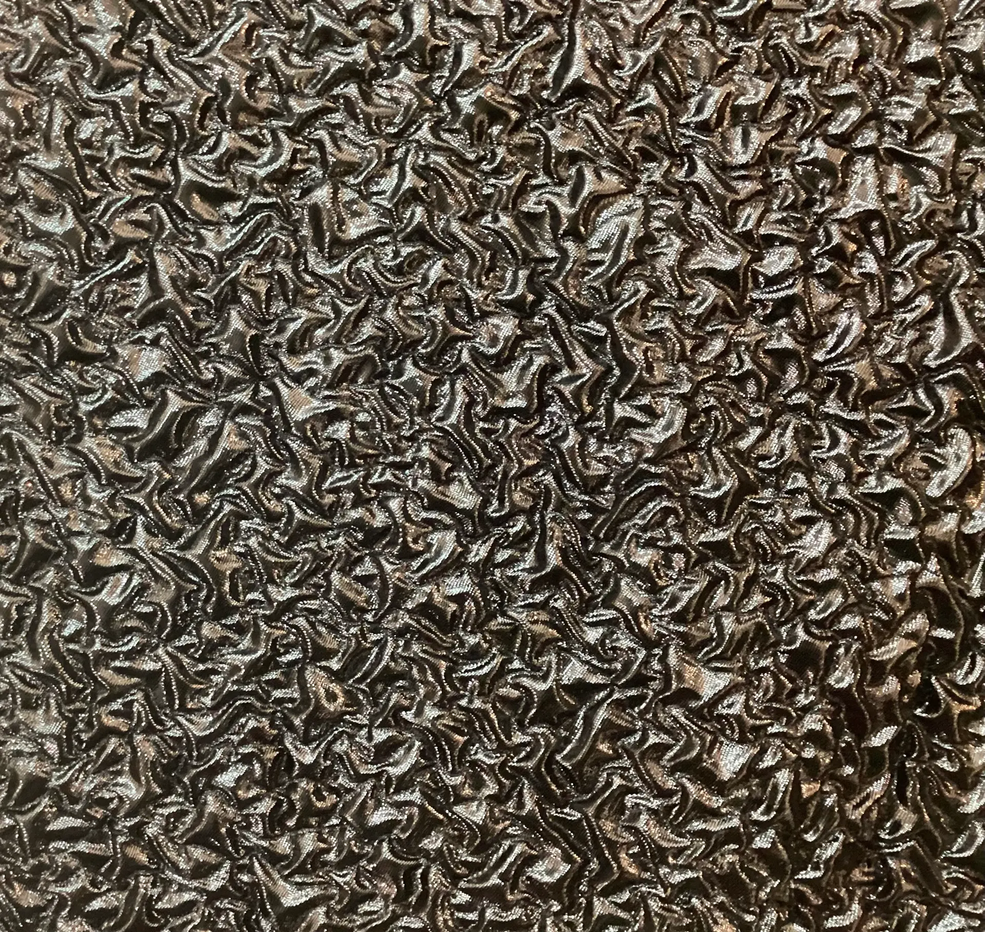 Made in Italy Silk/Nylon Cloque in Coal