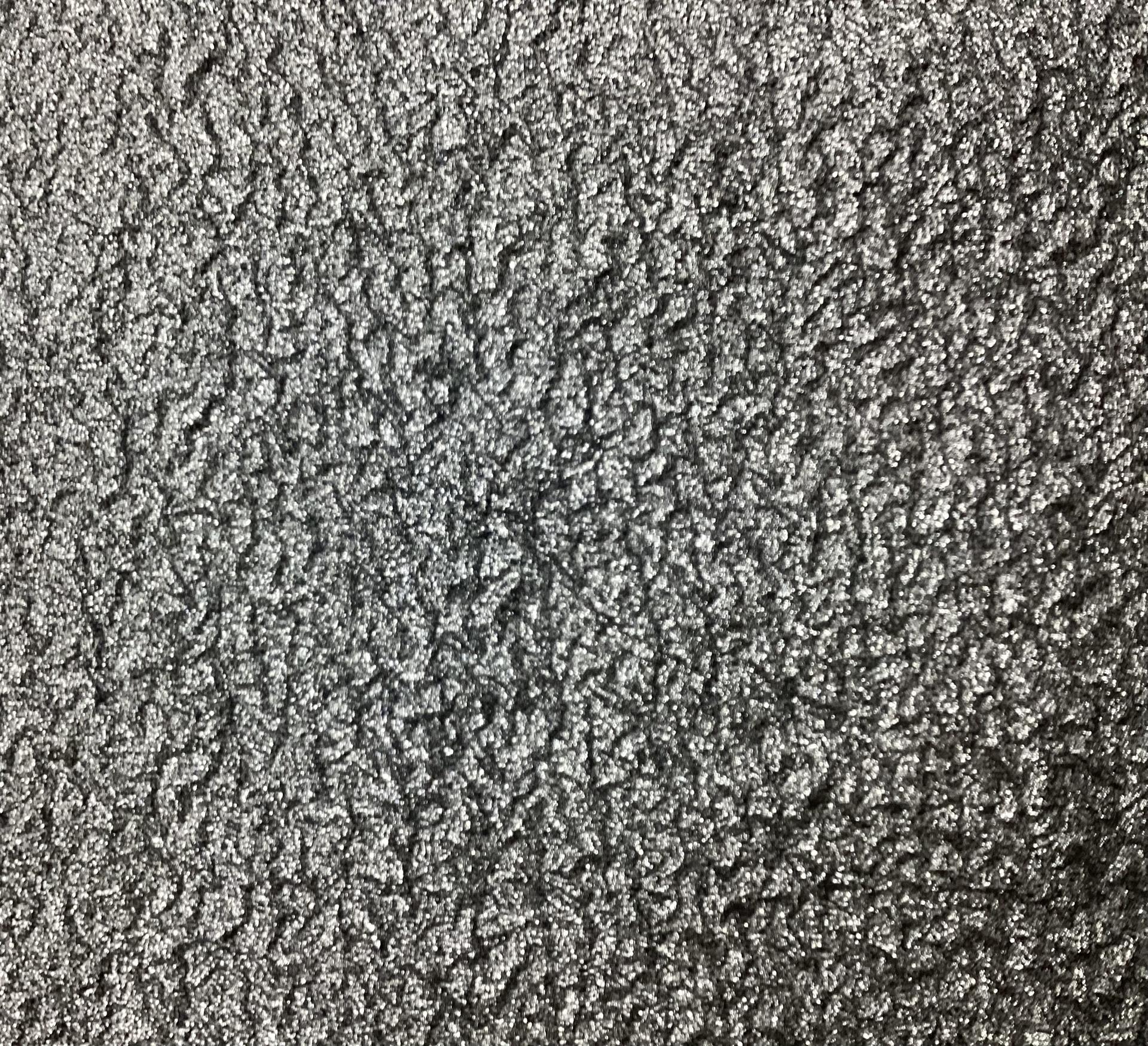 Made in Italy Silk & Nylon Cloque in Metallic Gunmetal