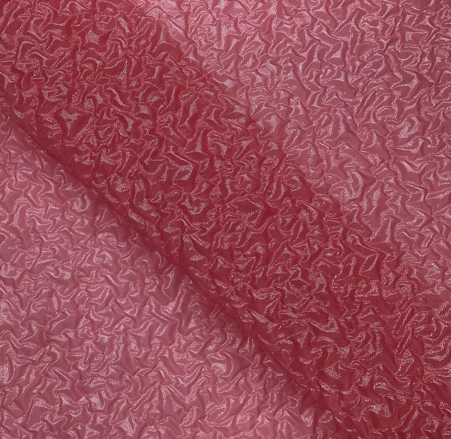 Made in Italy Silk/Nylon Cloque in Pink