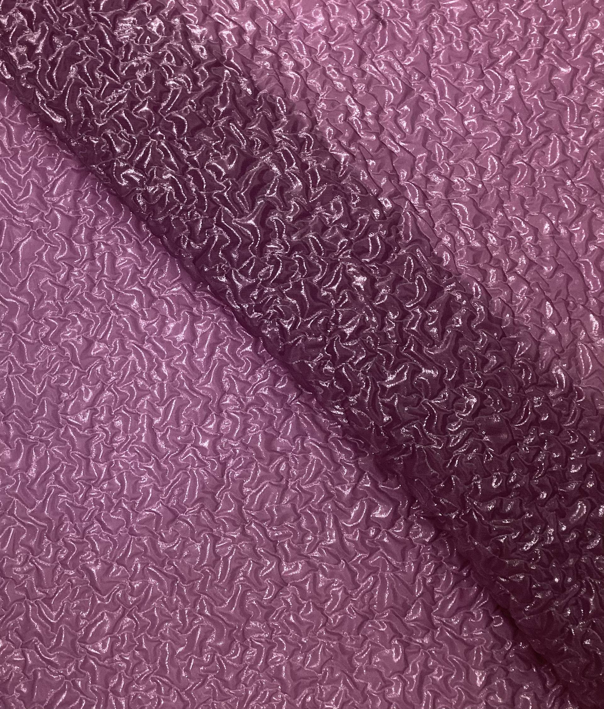Made in Italy Silk/Nylon Cloque in Lilac