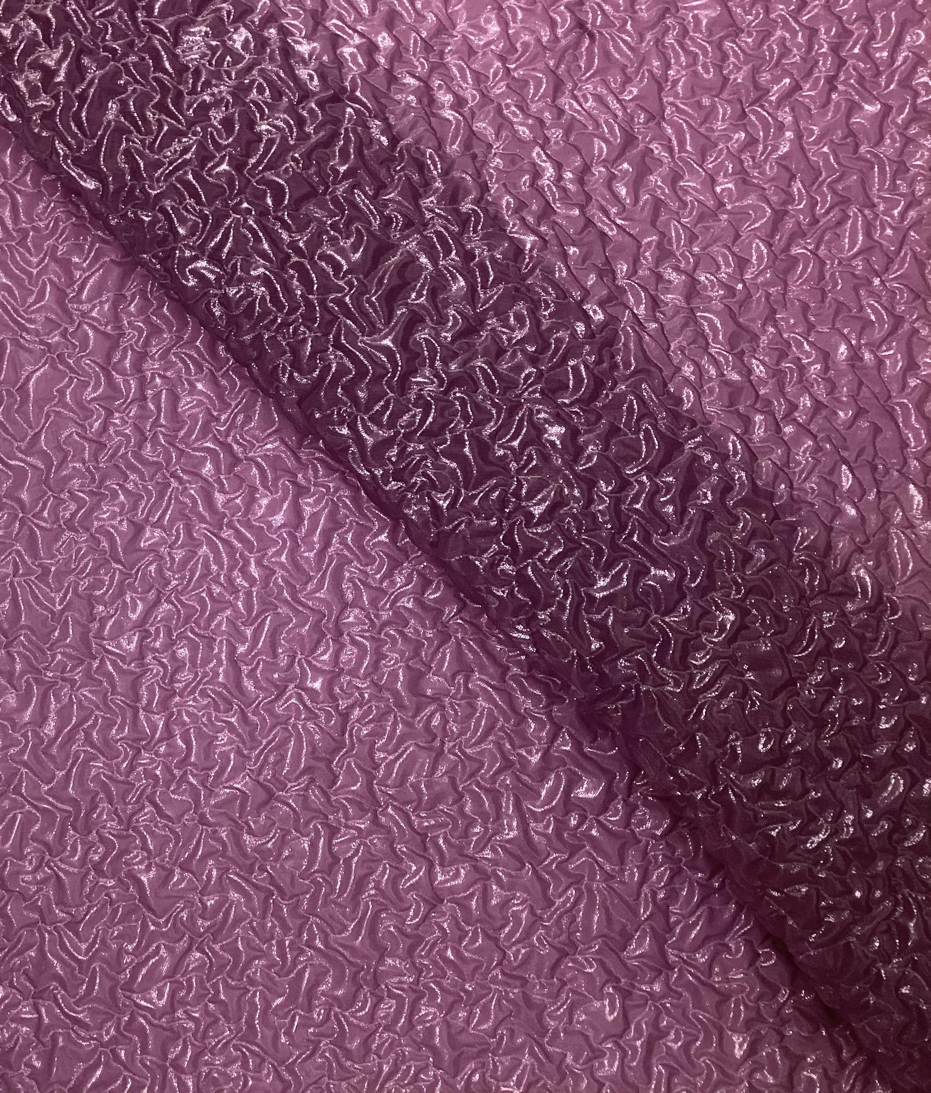 Made in Italy Silk/Nylon Cloque in Lilac