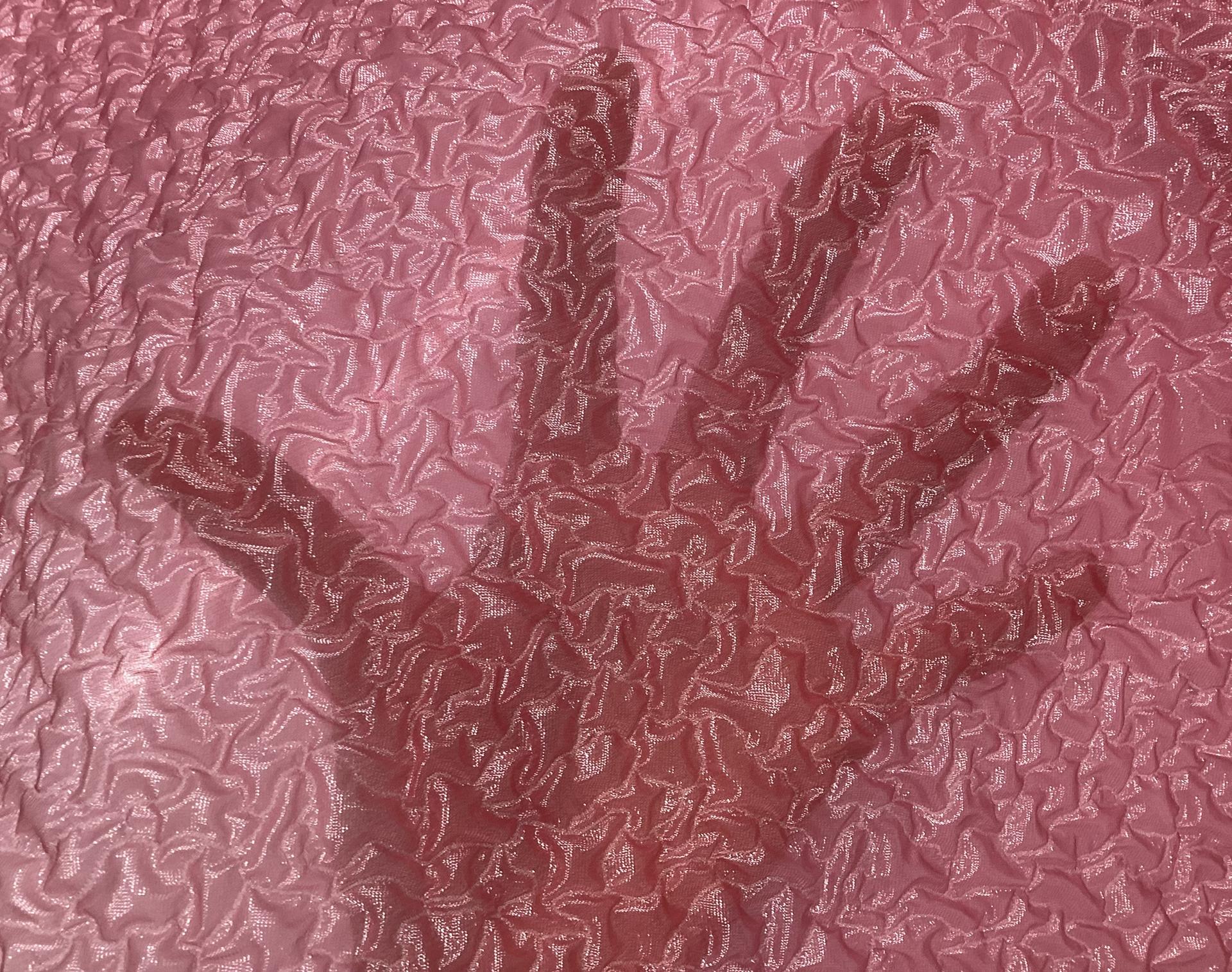 Made in Italy Silk/Nylon Cloque in Pink