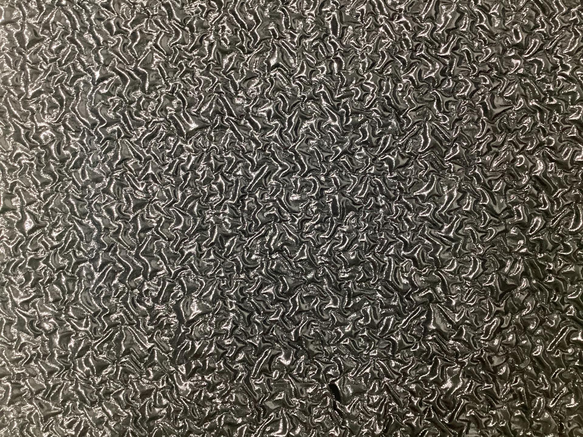 Made in Italy Silk & Nylon Cloque in Jet Black