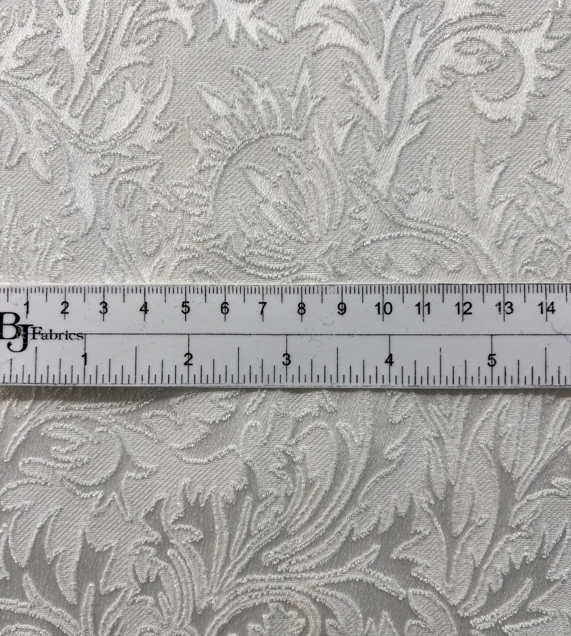 Stretch Jacquard Brocade in Off White