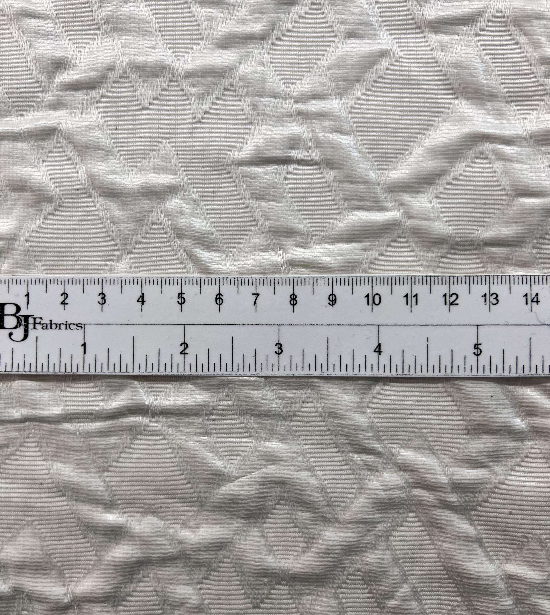 Vintage French Brocade in White