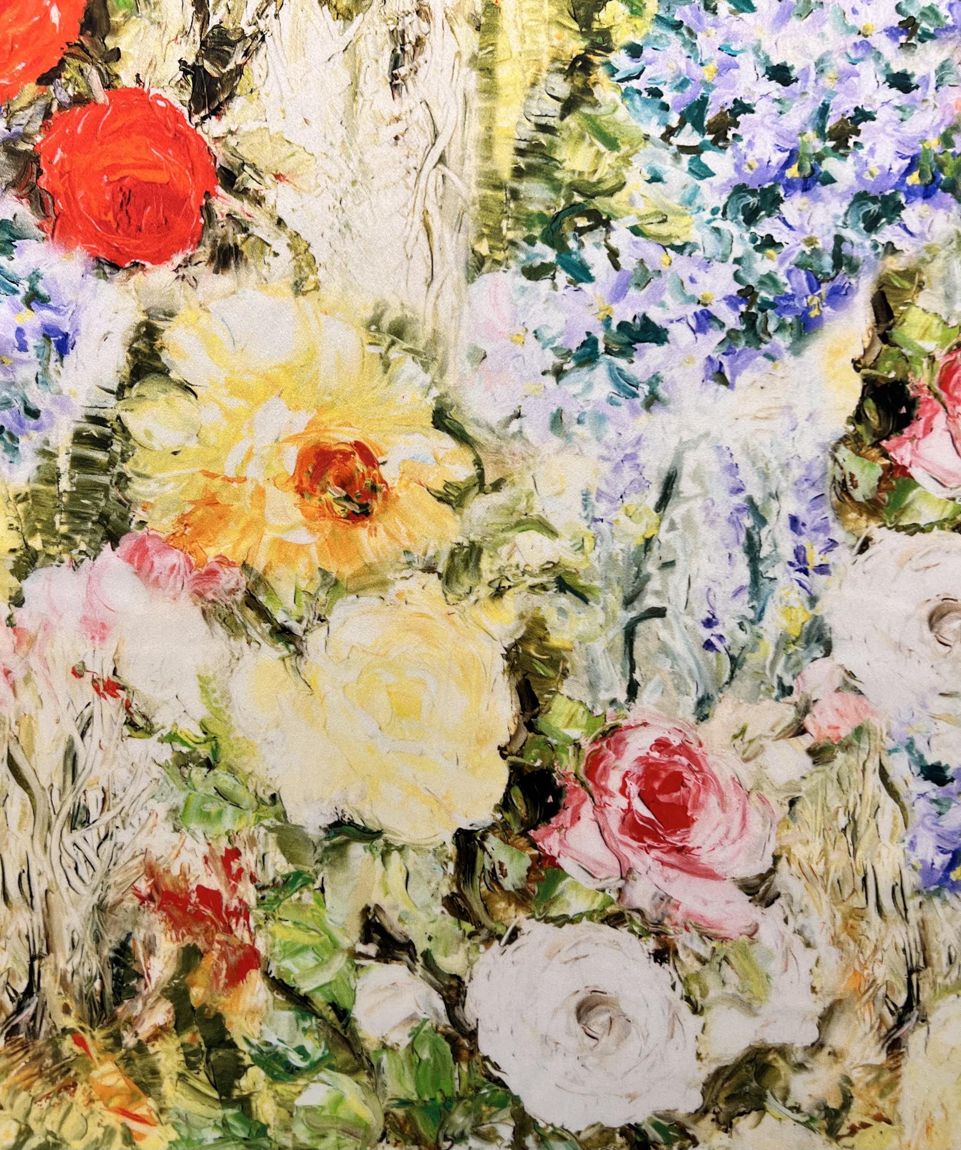 Printed Silk Charmeuse "Secret Garden"