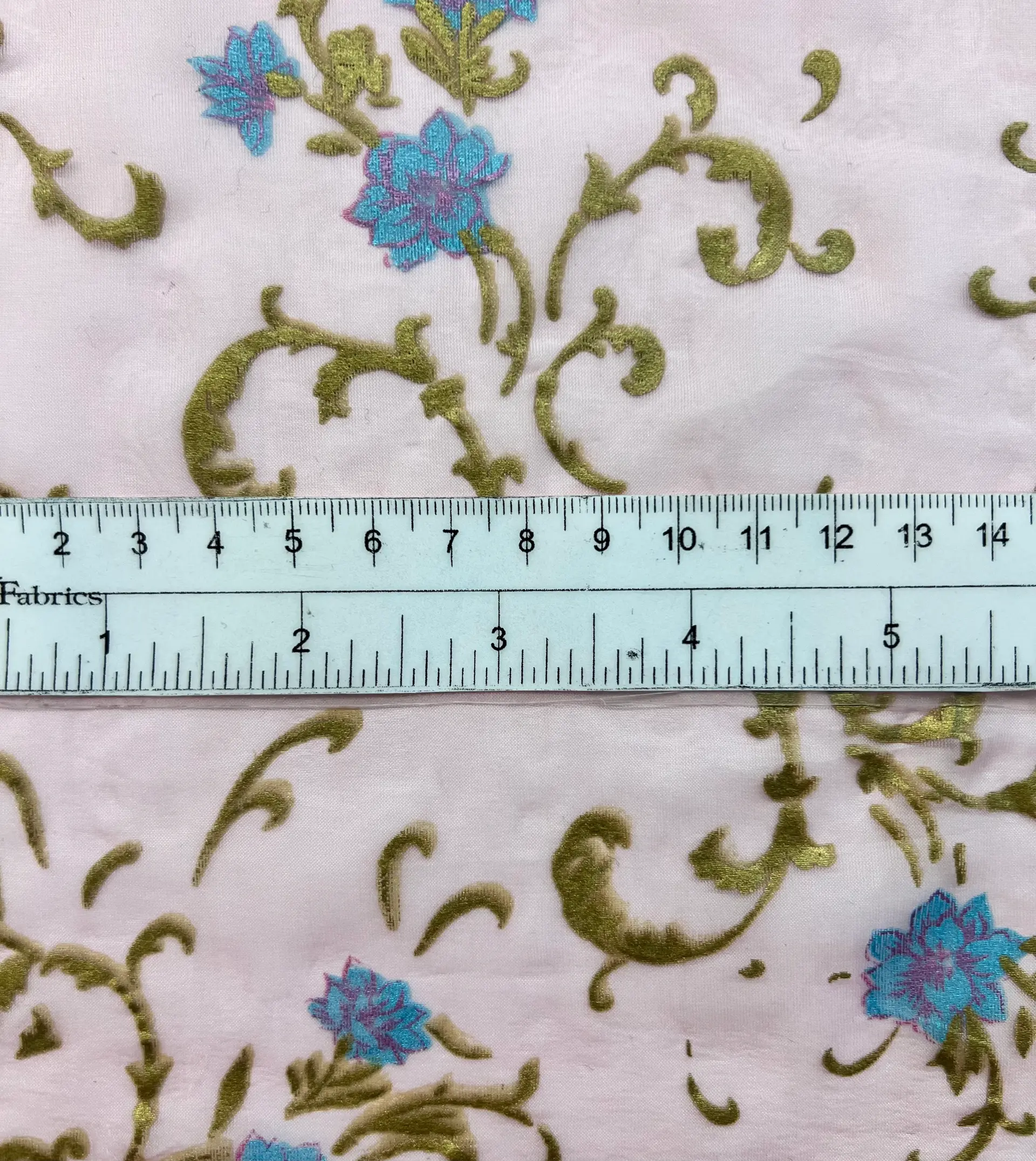 Metallic Foil Printed Pure Silk Chiffon