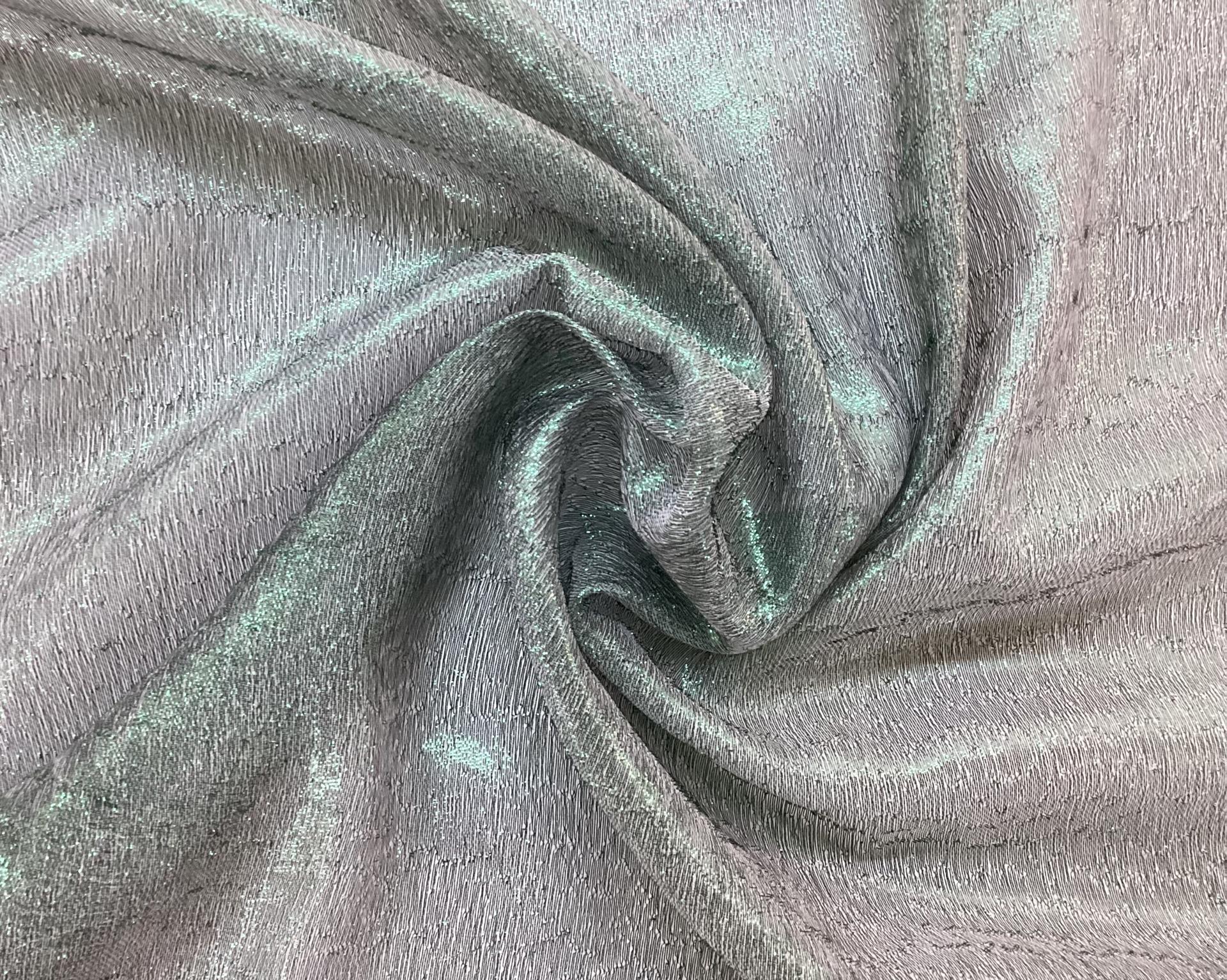 Made In Italy Silk & Metallic Sheer In Fuchsite