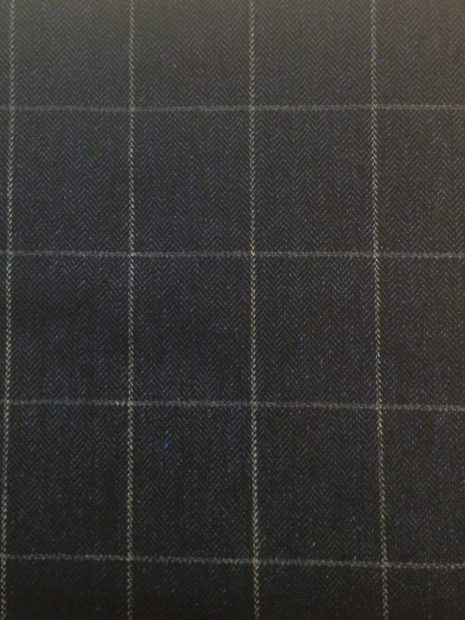 Made in Italy 55% Silk 45% Wool Windowpane Herringbone