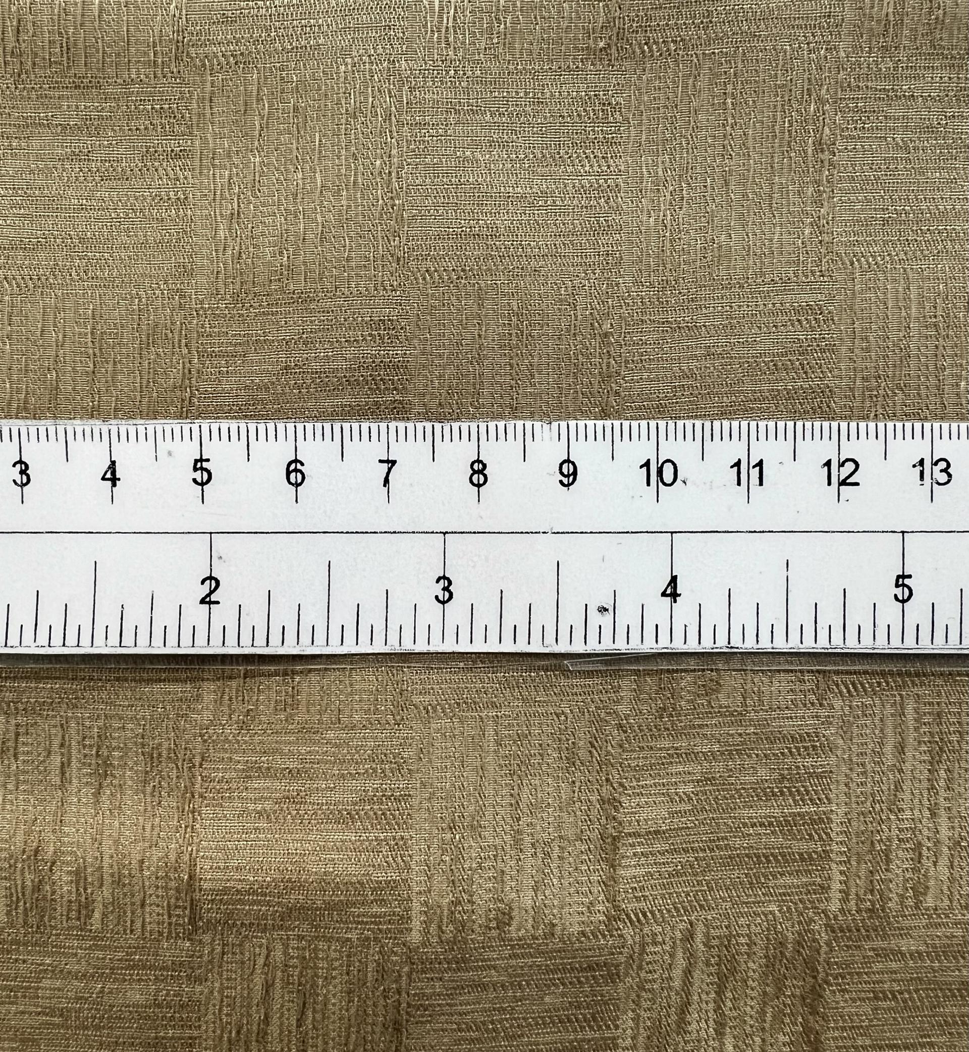 Made in Italy Pure Silk Textured Check Jacquard in Suede