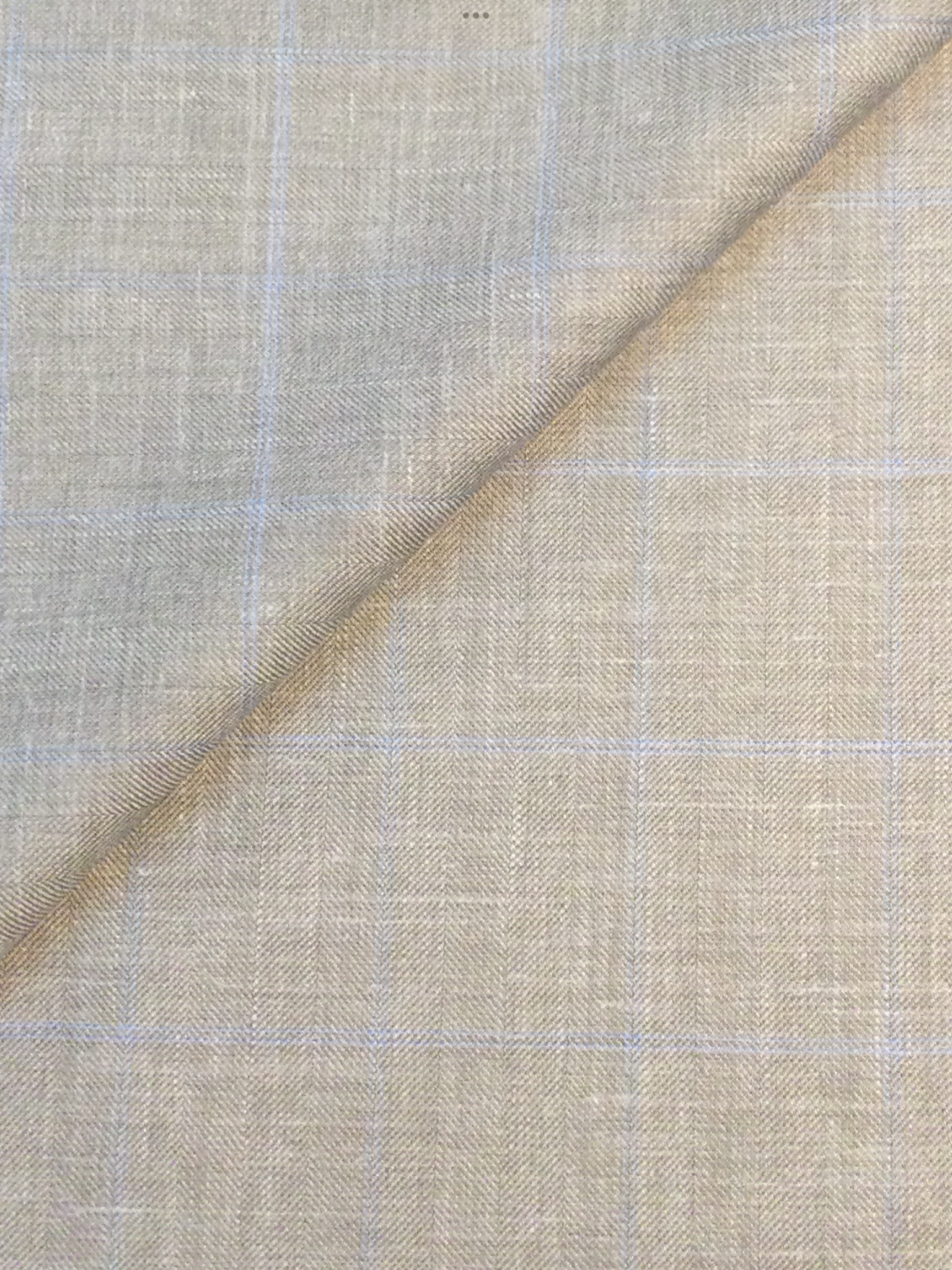 Made in Italy Loro Piana Saxxon Wool/Silk/Linen In Light Blue On Stone