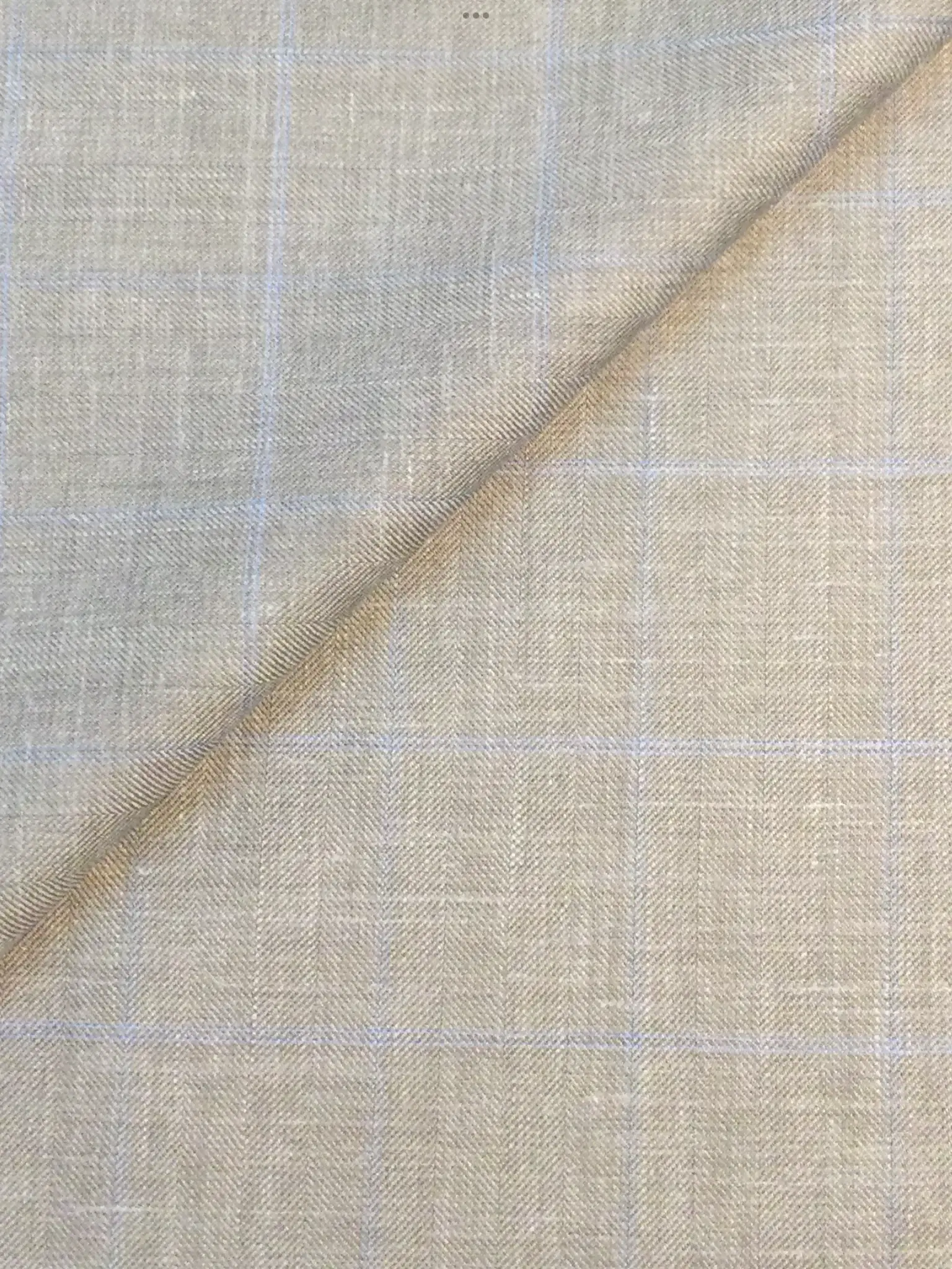 Made in Italy Loro Piana Saxxon Wool/Silk/Linen In Light Blue On Stone
