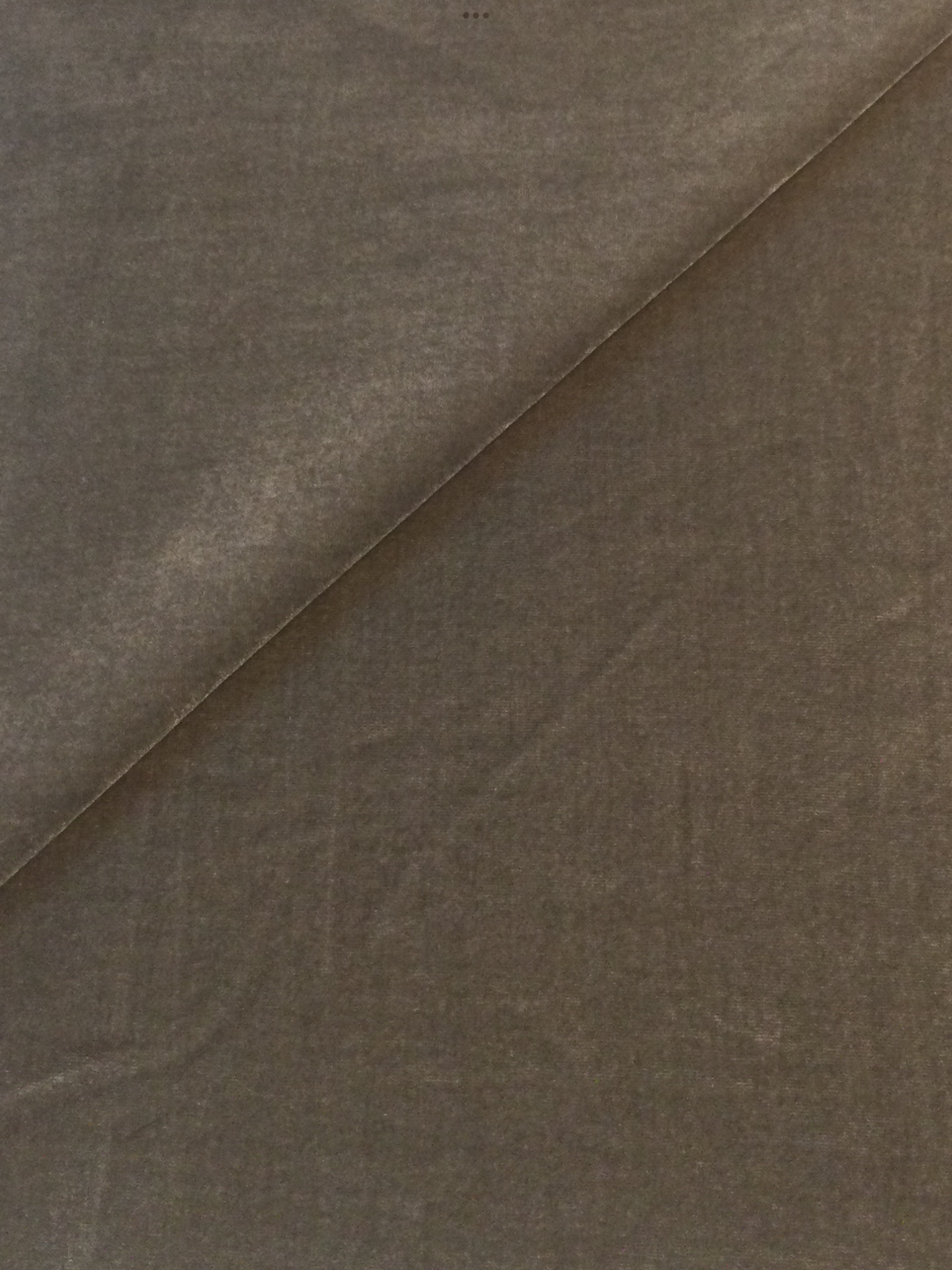 Silk and Rayon Velvet in Silver