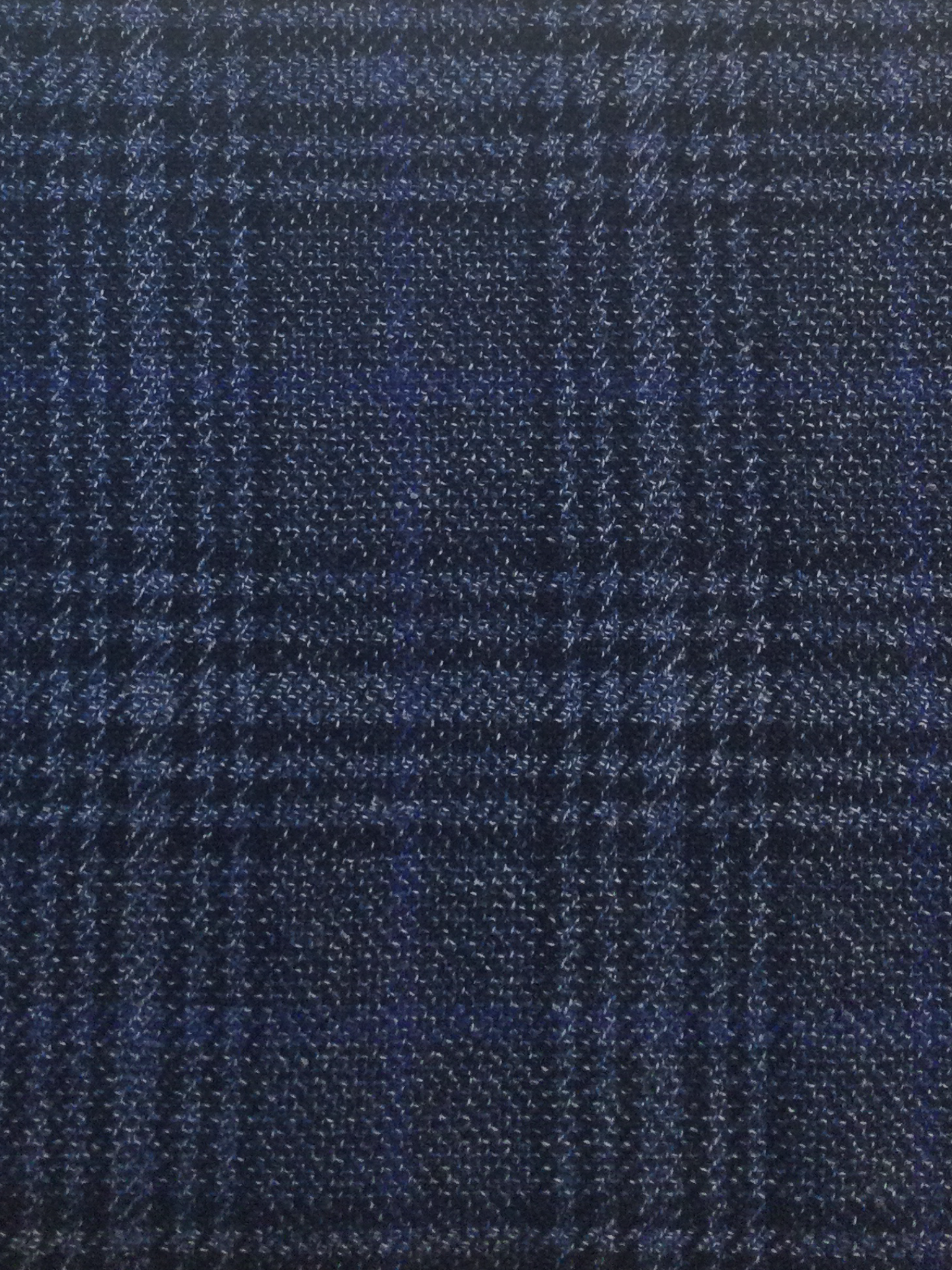 Made in Italy Loro Piana 98% Saxxon Wool 2% Silk Plaid