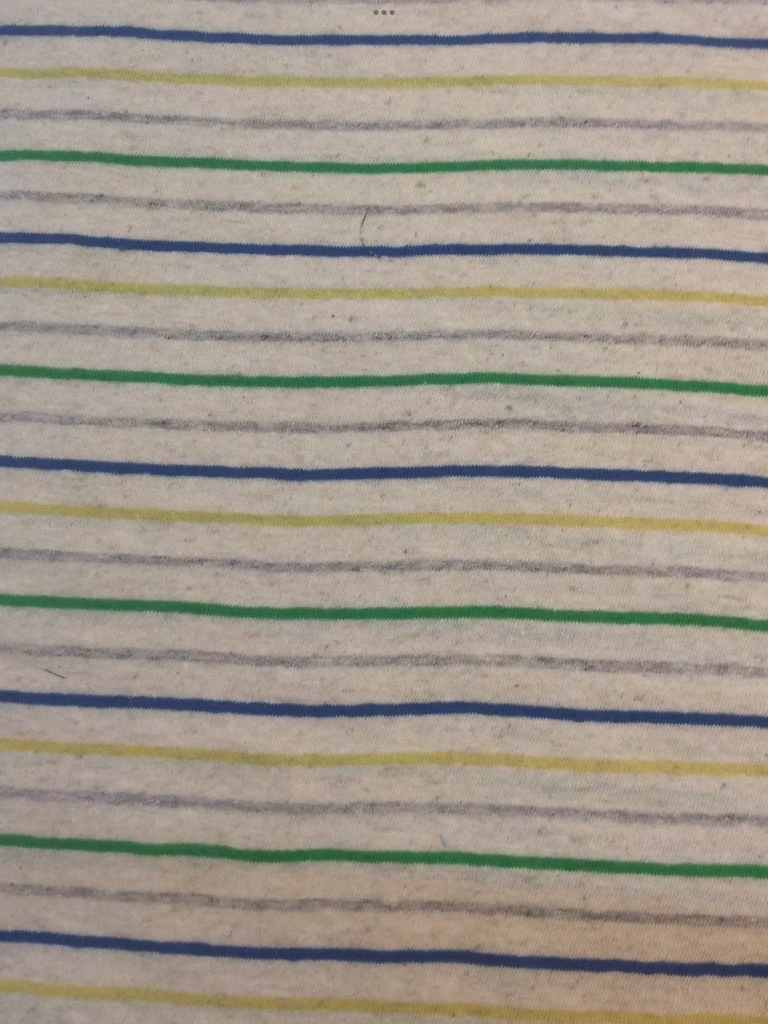 Cotton Knit Stripe in Natural/Green/Blue/Yellow