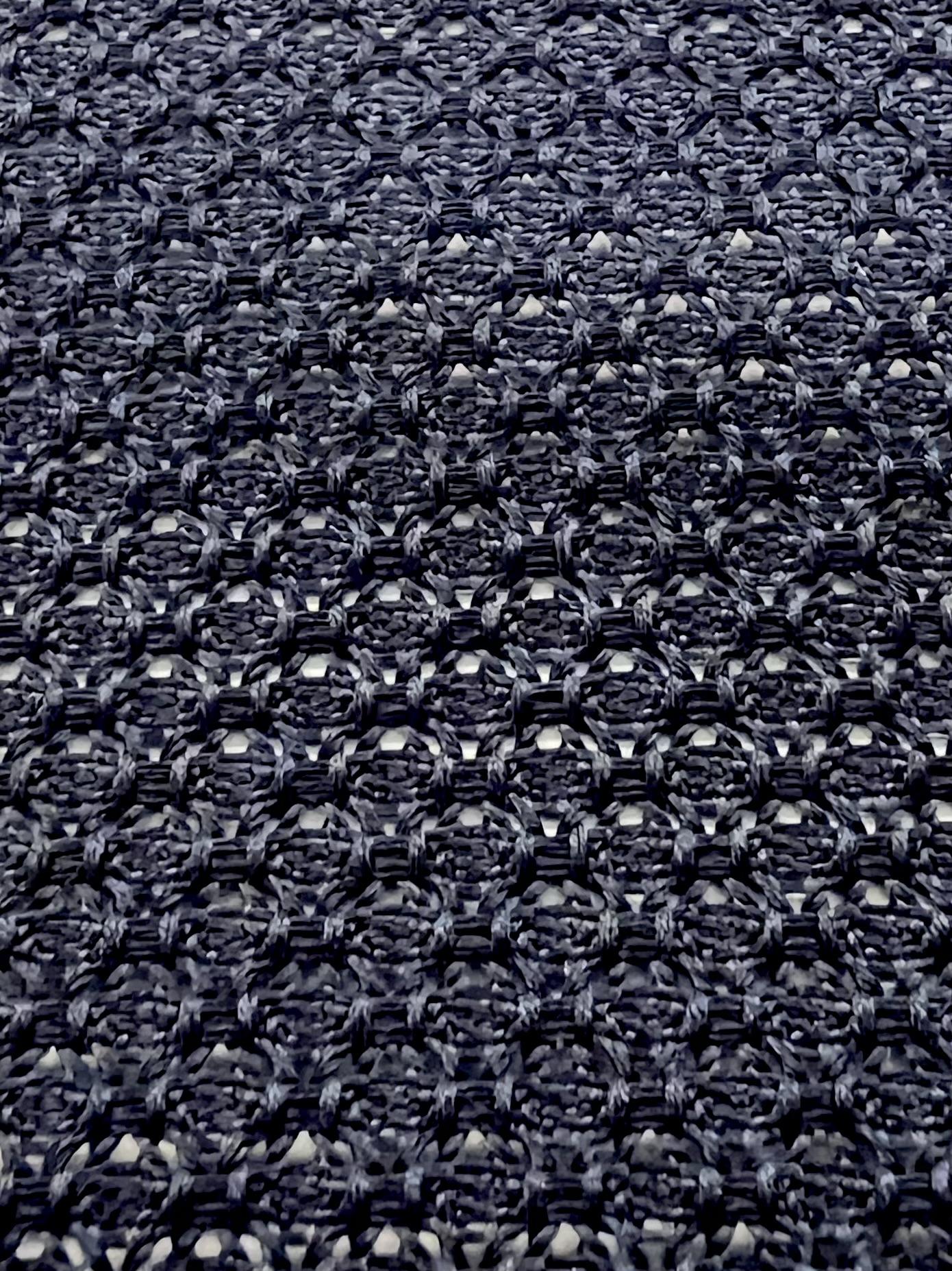 Silk Grenadine in Navy