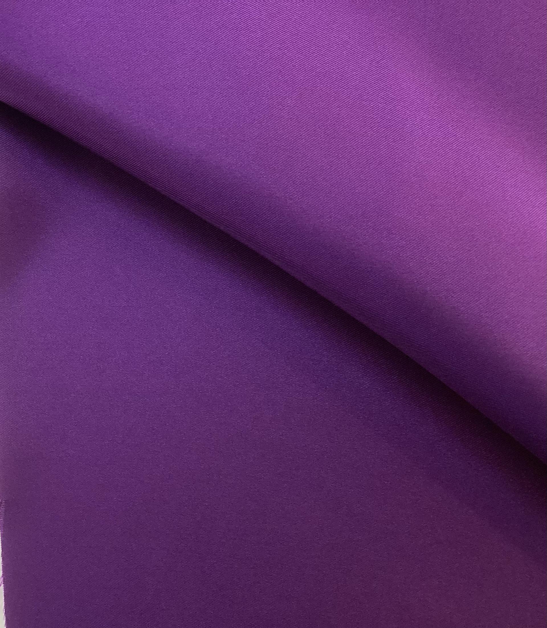 100% Silk Twill In Purple