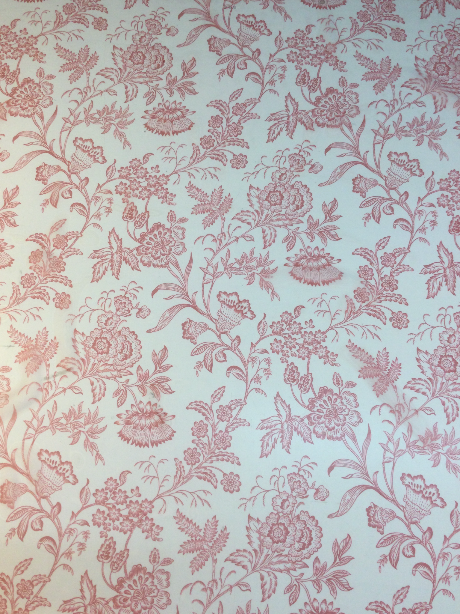 Polyester Chiffon Print in Red/White