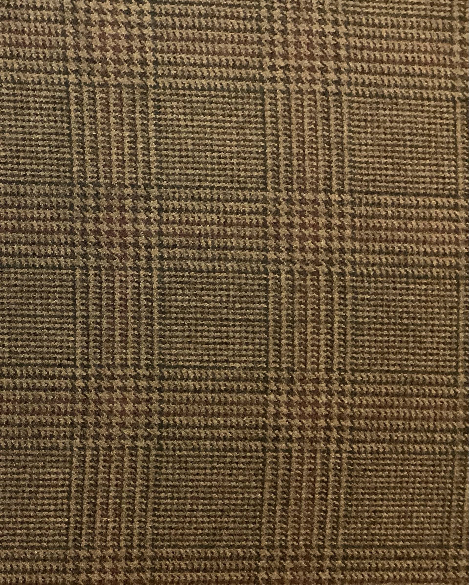Made in Italy Loro Piana 100% Saxxon Wool In Walnut