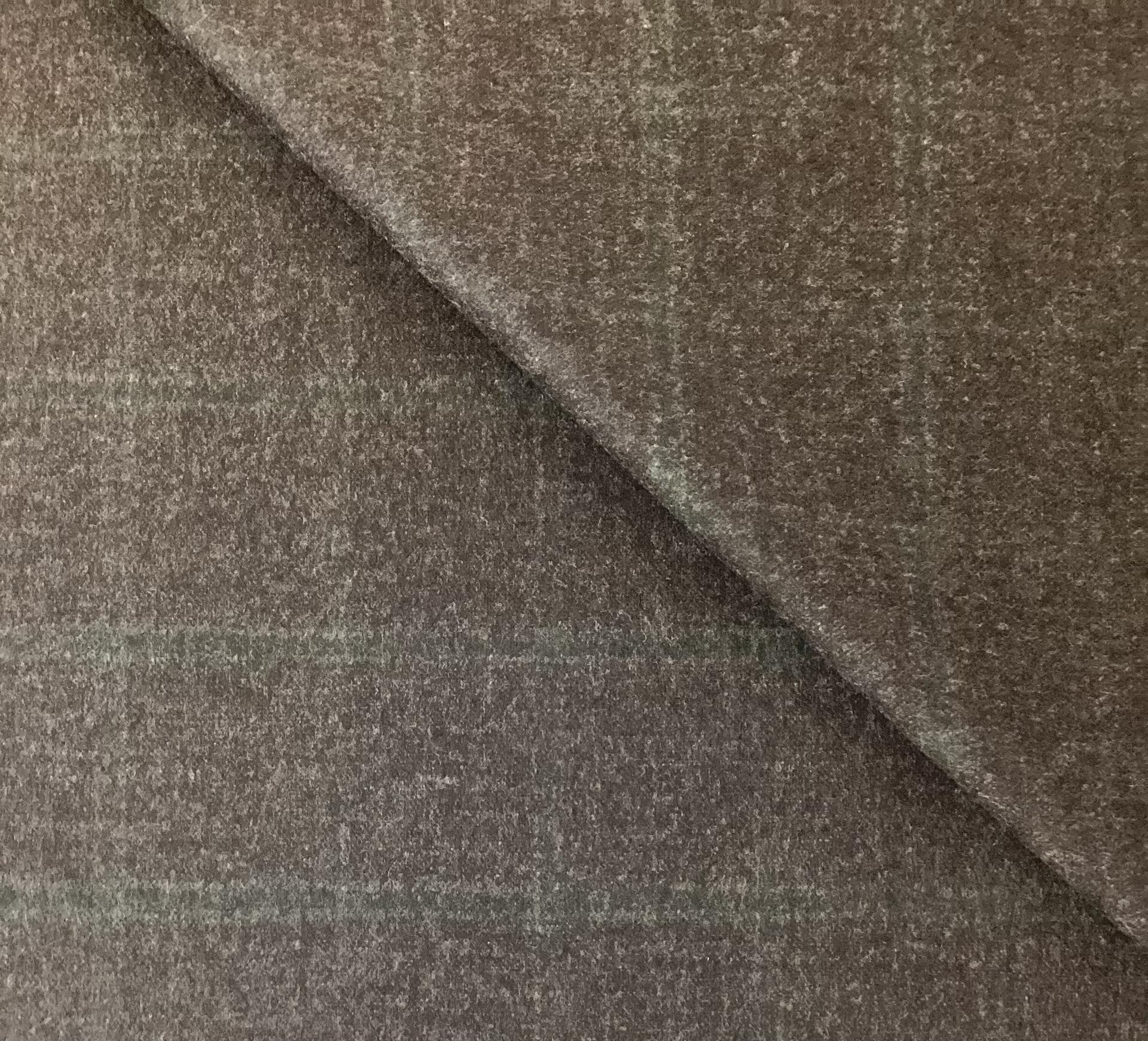 Made in Italy Loro Piana 100% Wool Windowpane In Brown