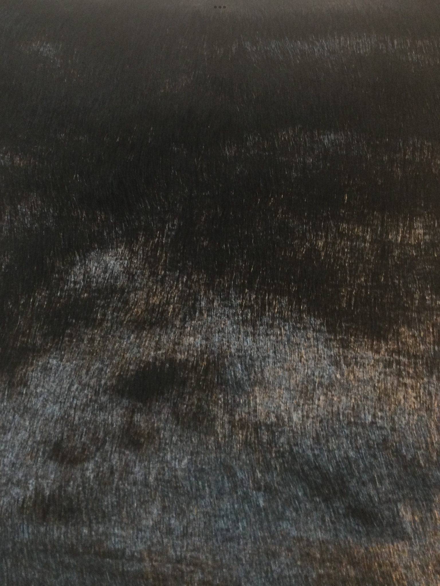 Faux Fur in Shiney Black