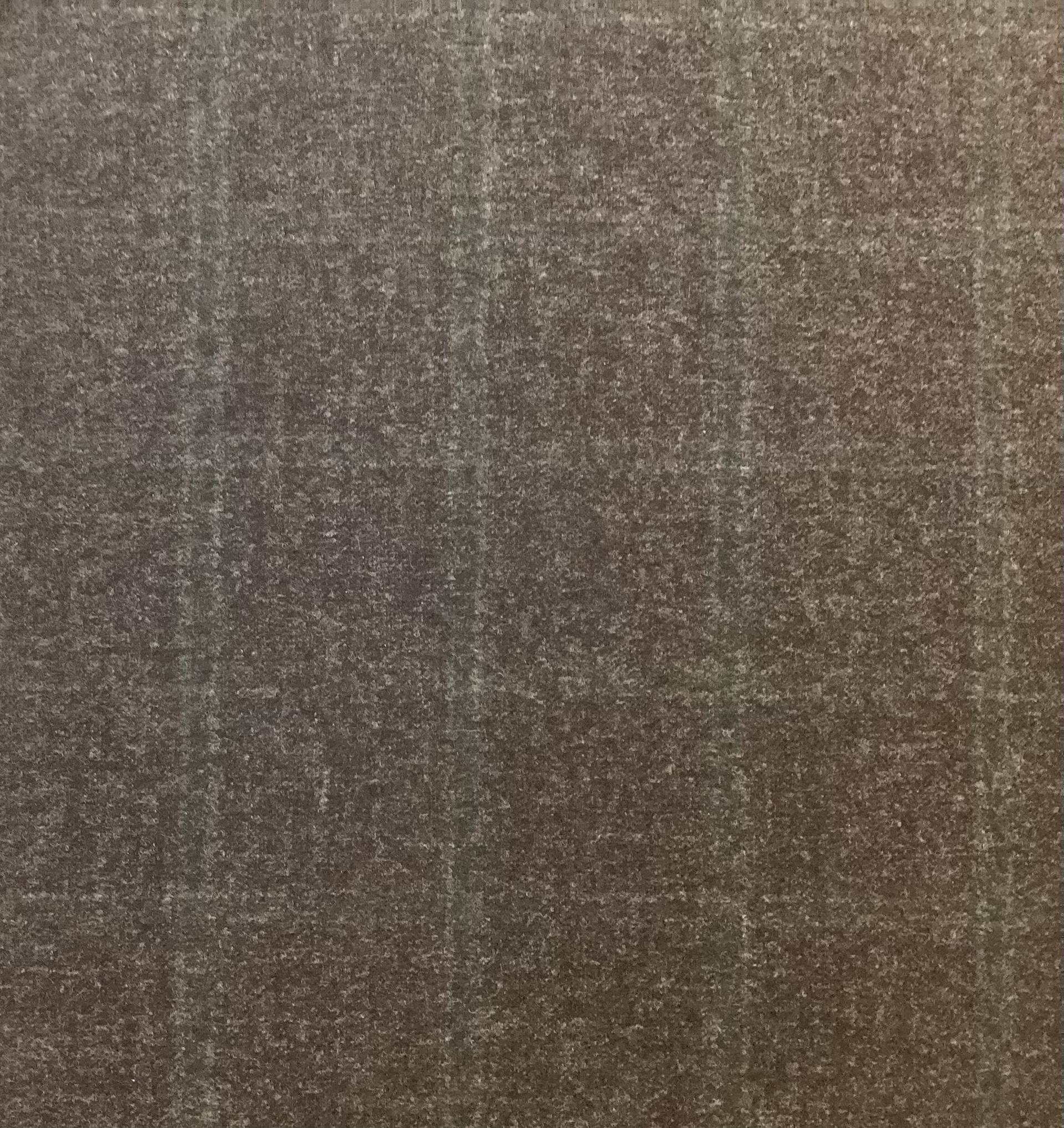 Made in Italy Loro Piana 100% Wool Windowpane In Brown