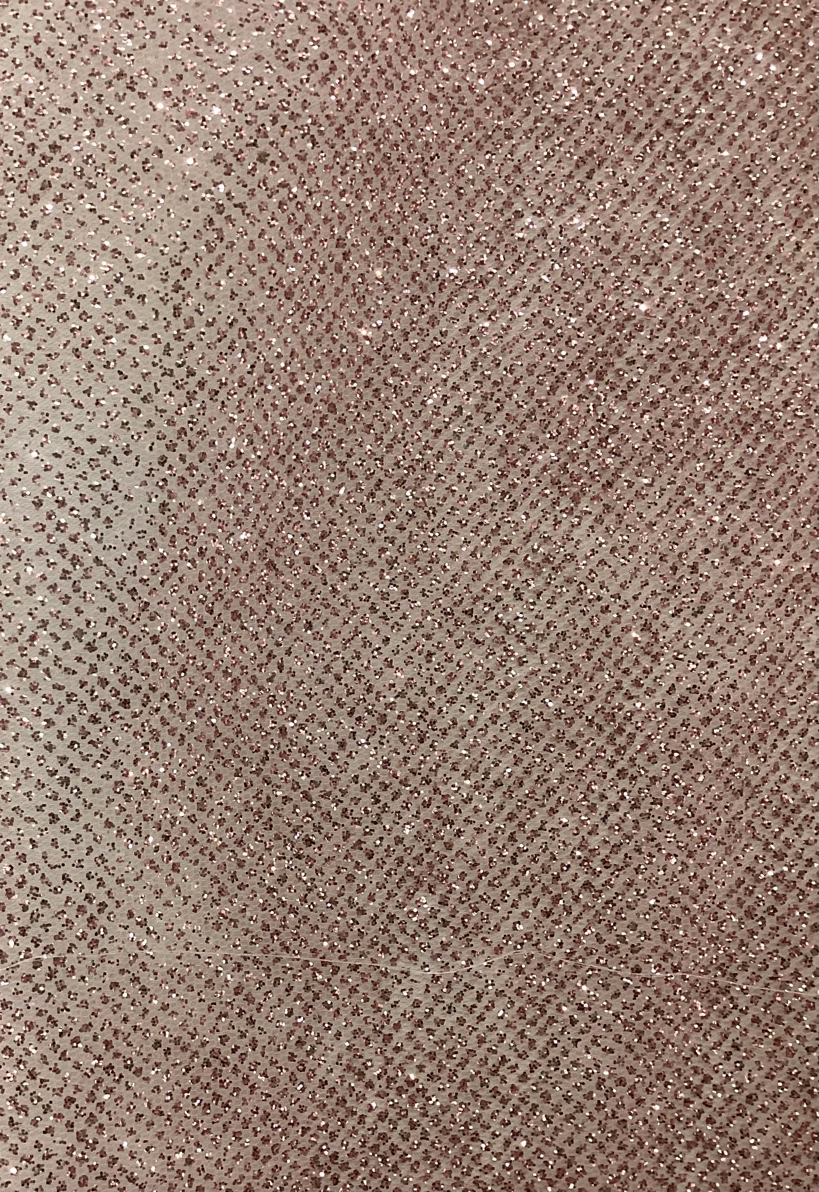 Glitter Mesh in Pink Opal