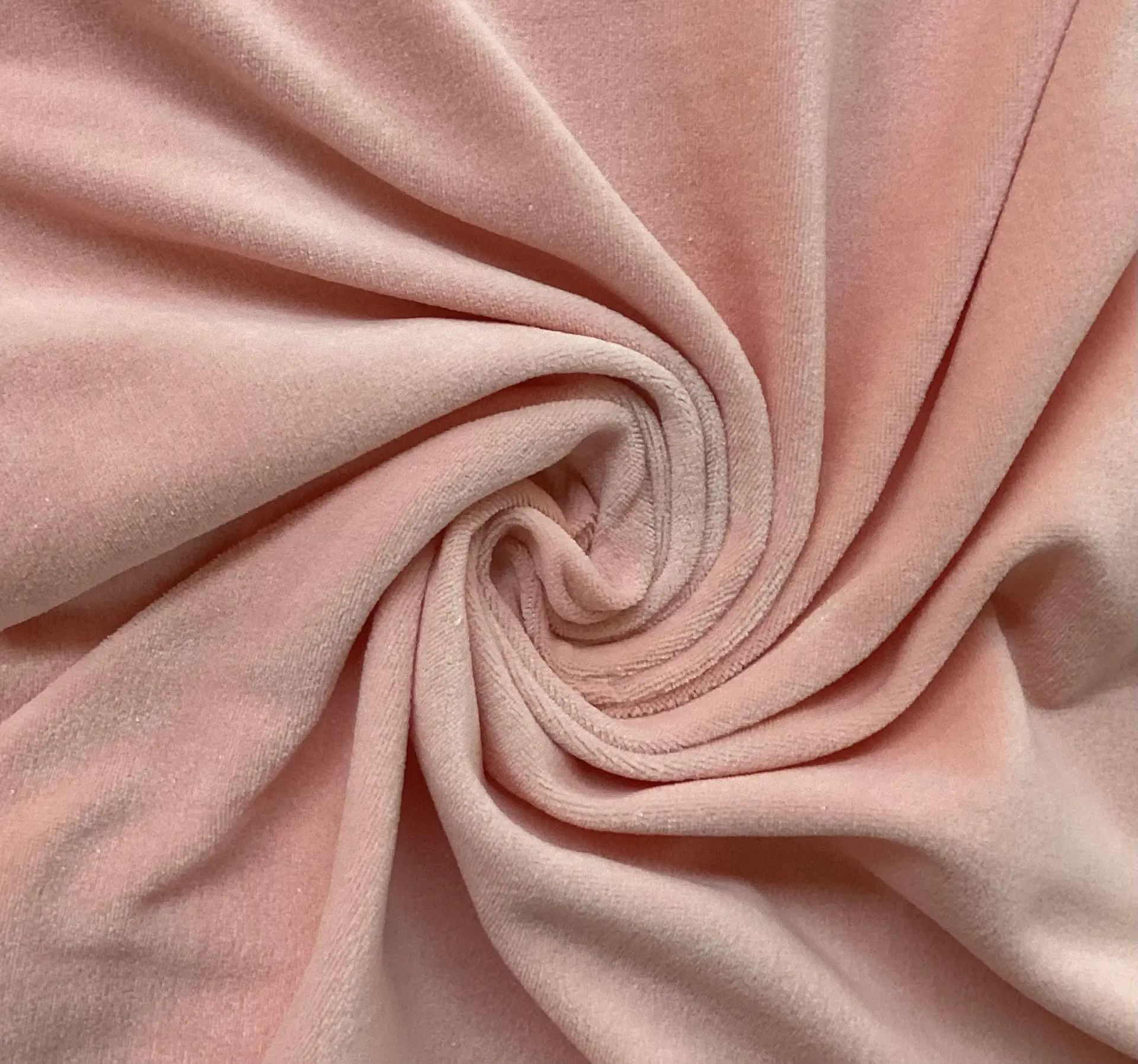 MADE IN ITALY COTTON & NYLON TERRY KNIT IN SALMON