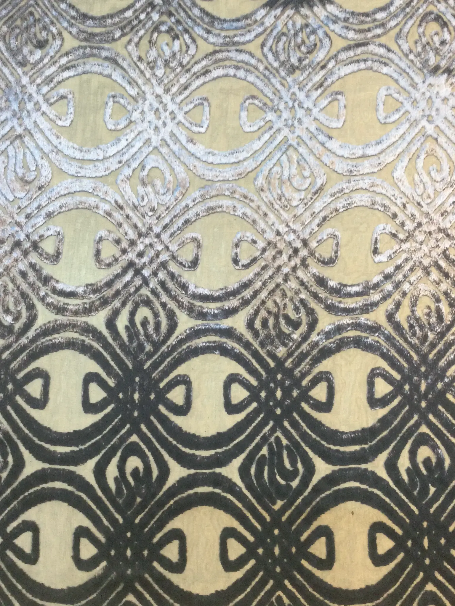 Silk and Rayon Burnout Velvet