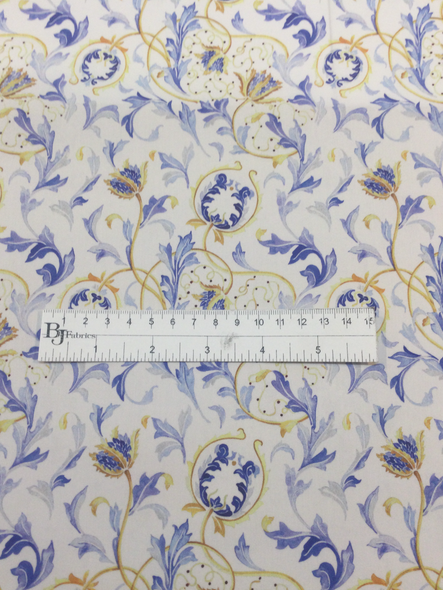 Printed Cotton/Lycra Leaf Design