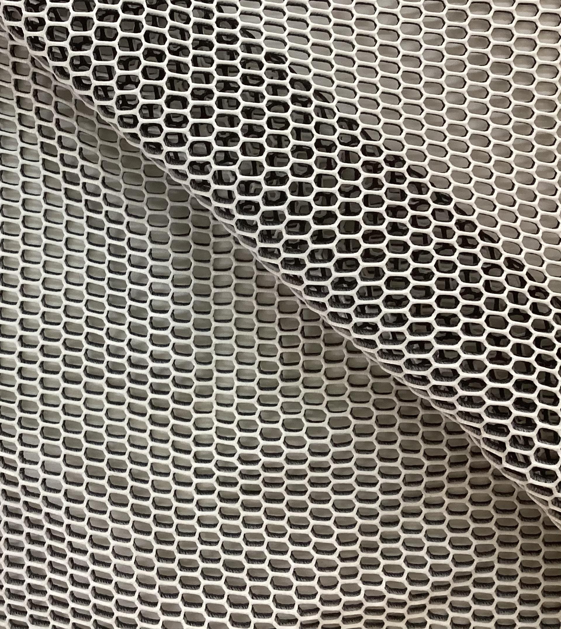 Double Face Novelty Honeycomb Mesh In Black White