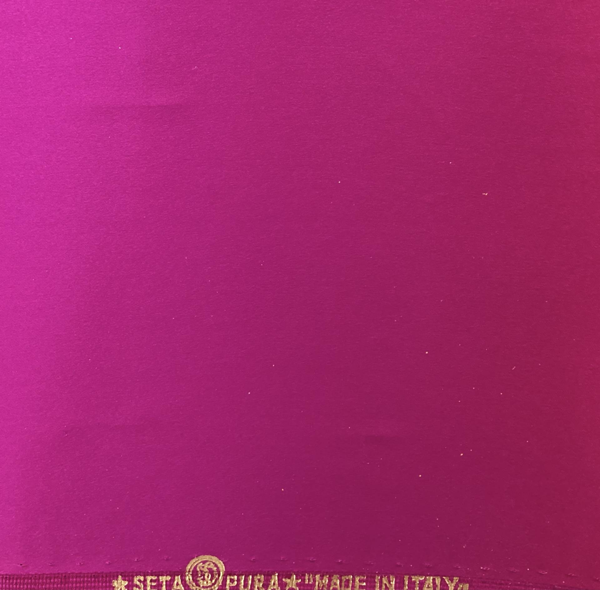 MADE IN ITALY 100% PURE SILK CREPE BACK SATIN IN ORCHID